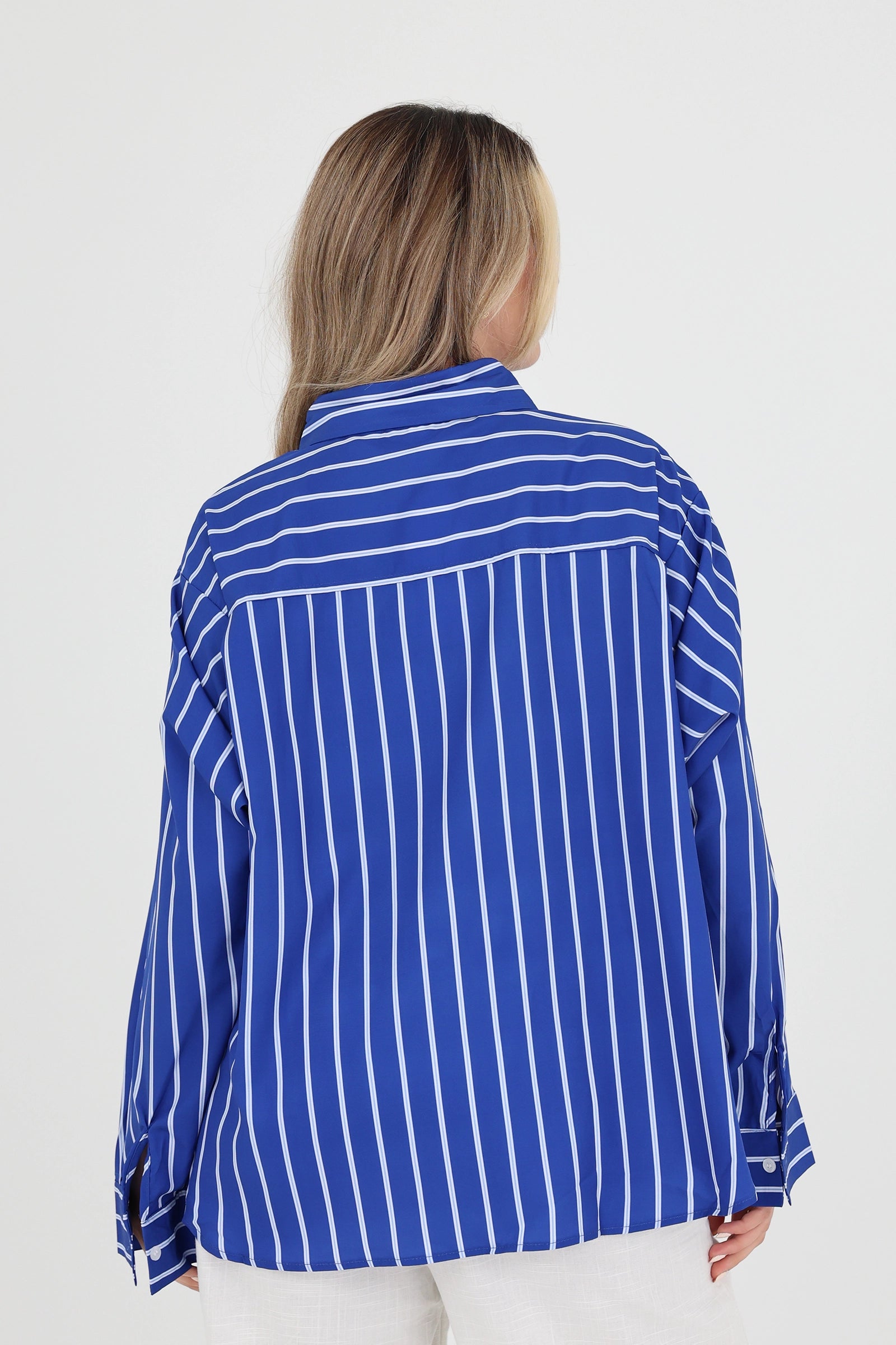 Kemishe oversized blue stripe