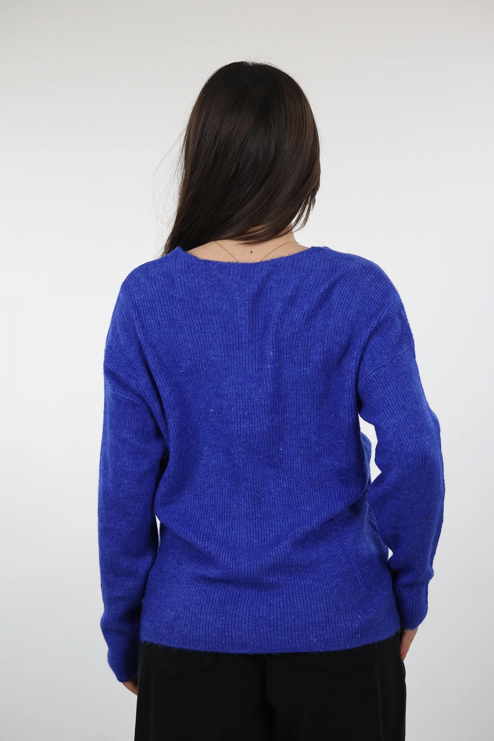 XHEMPER Deep V Knit