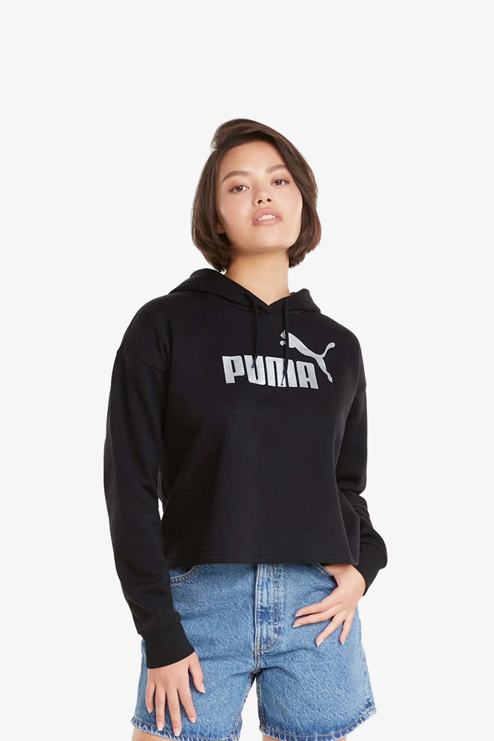DUKS PUMA ESS Cropped Logo Hoodie FL