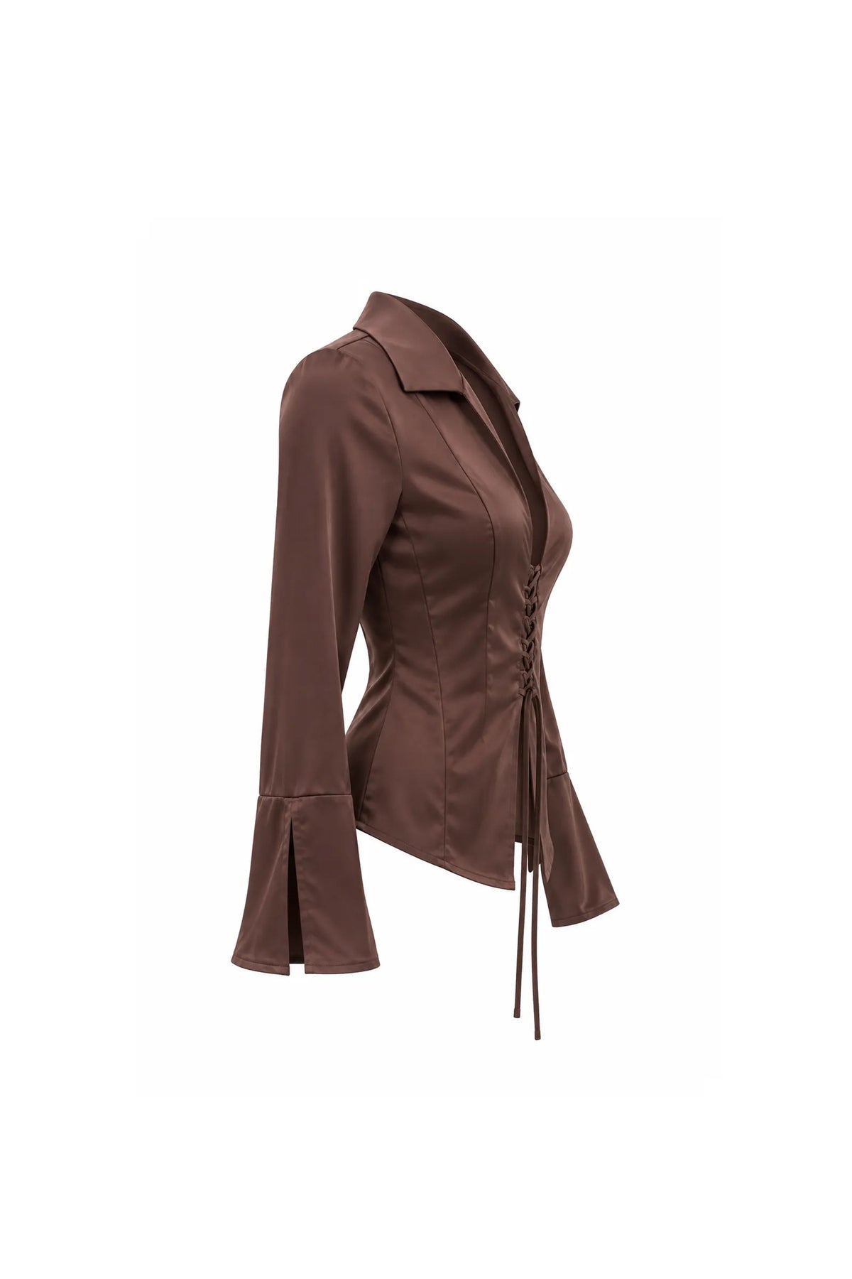 Kemishe satin lace up