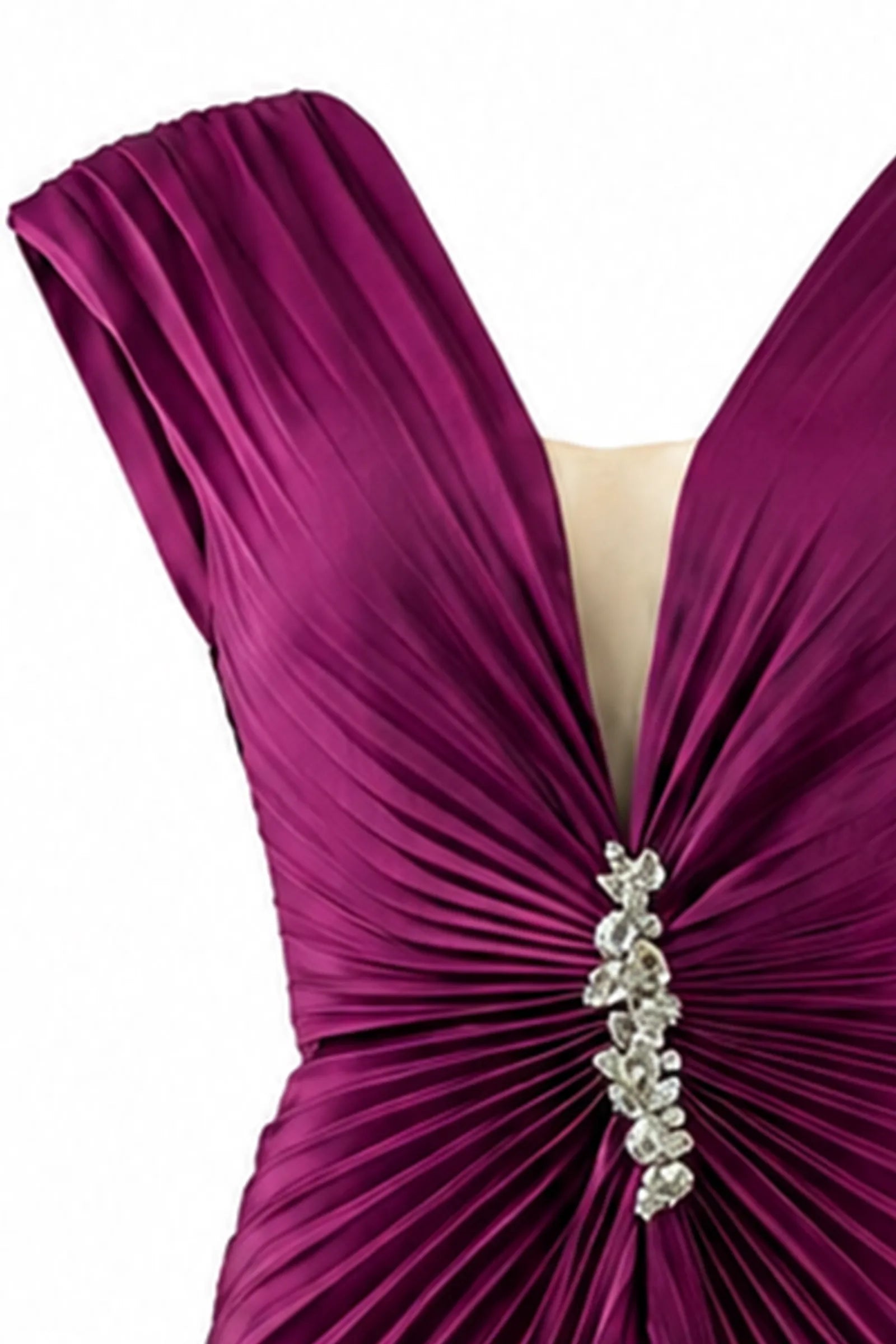 Fustan lilac detail broch