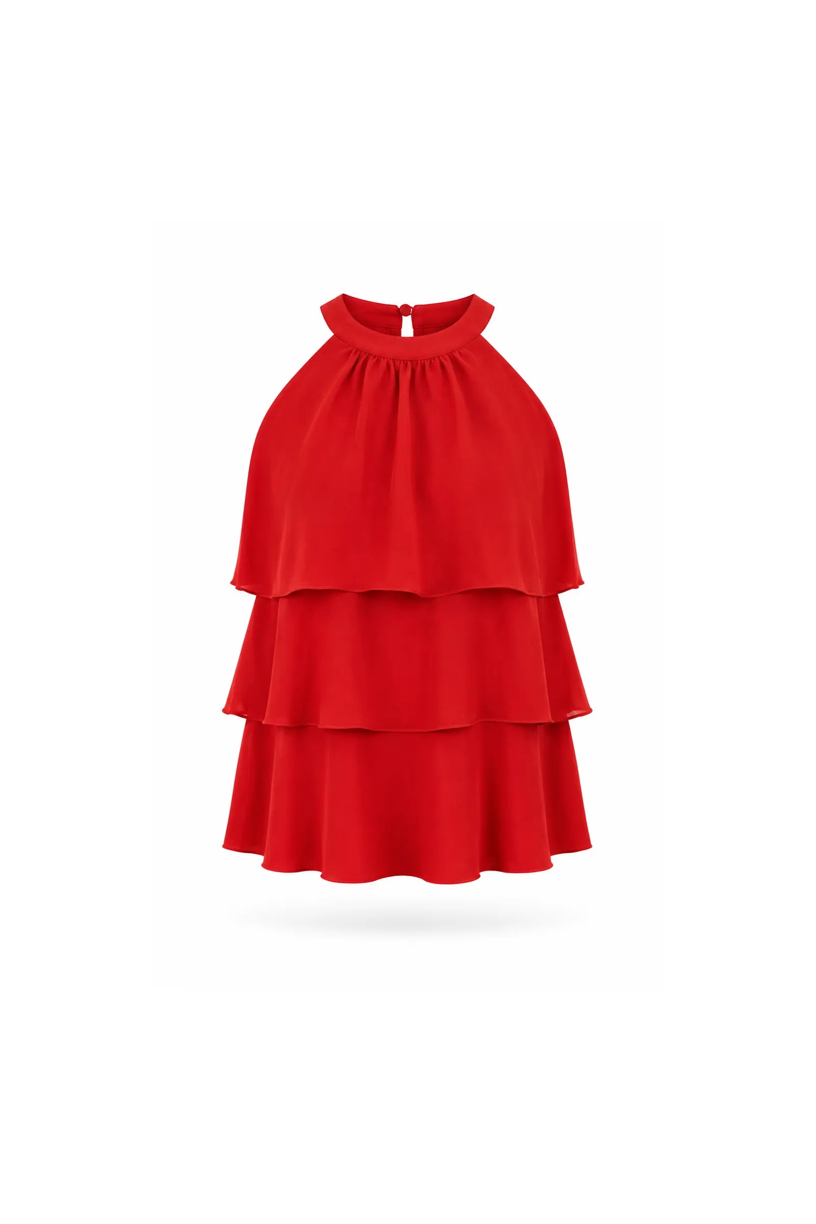 Maice red chiffon
