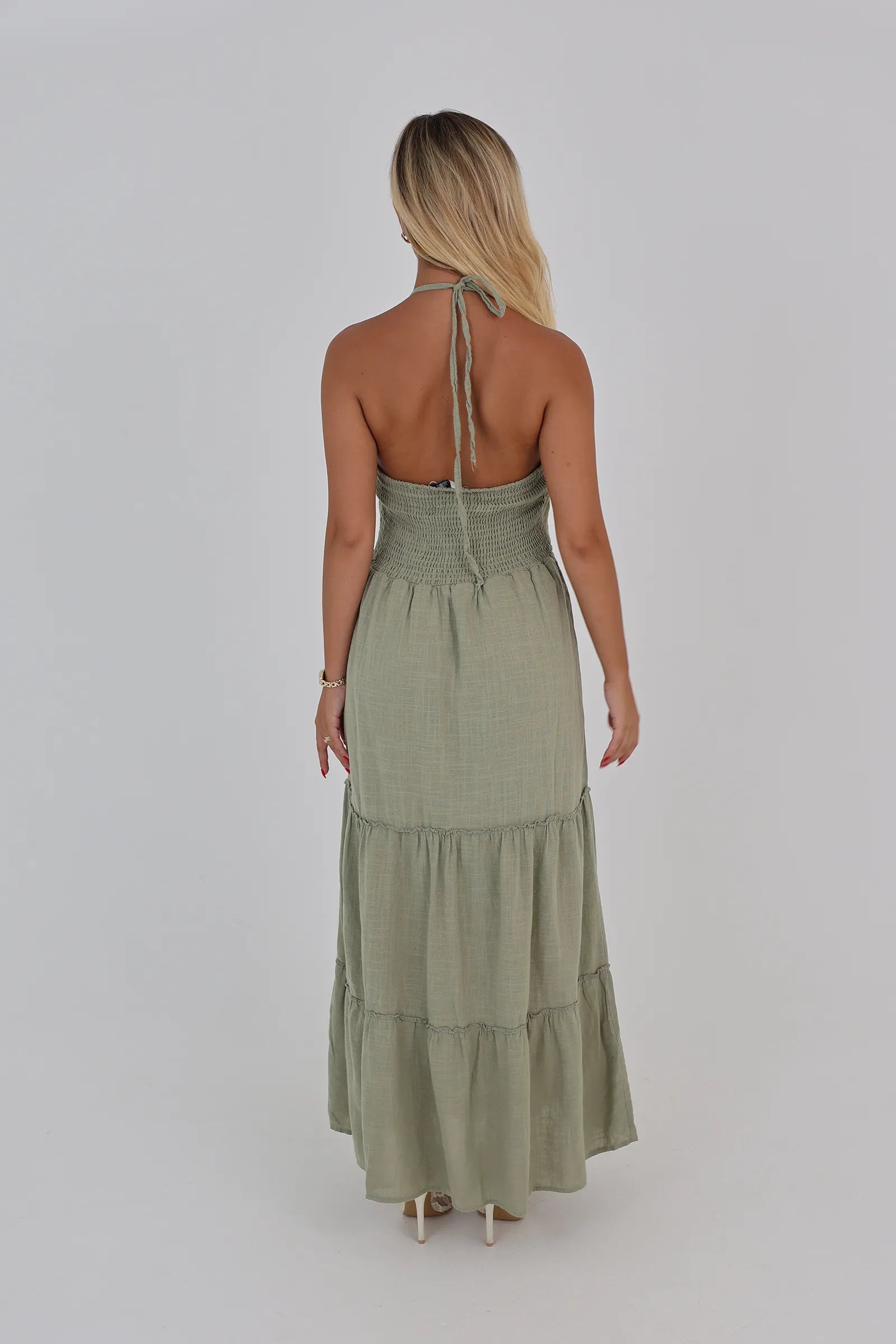 Fustan open back sundress