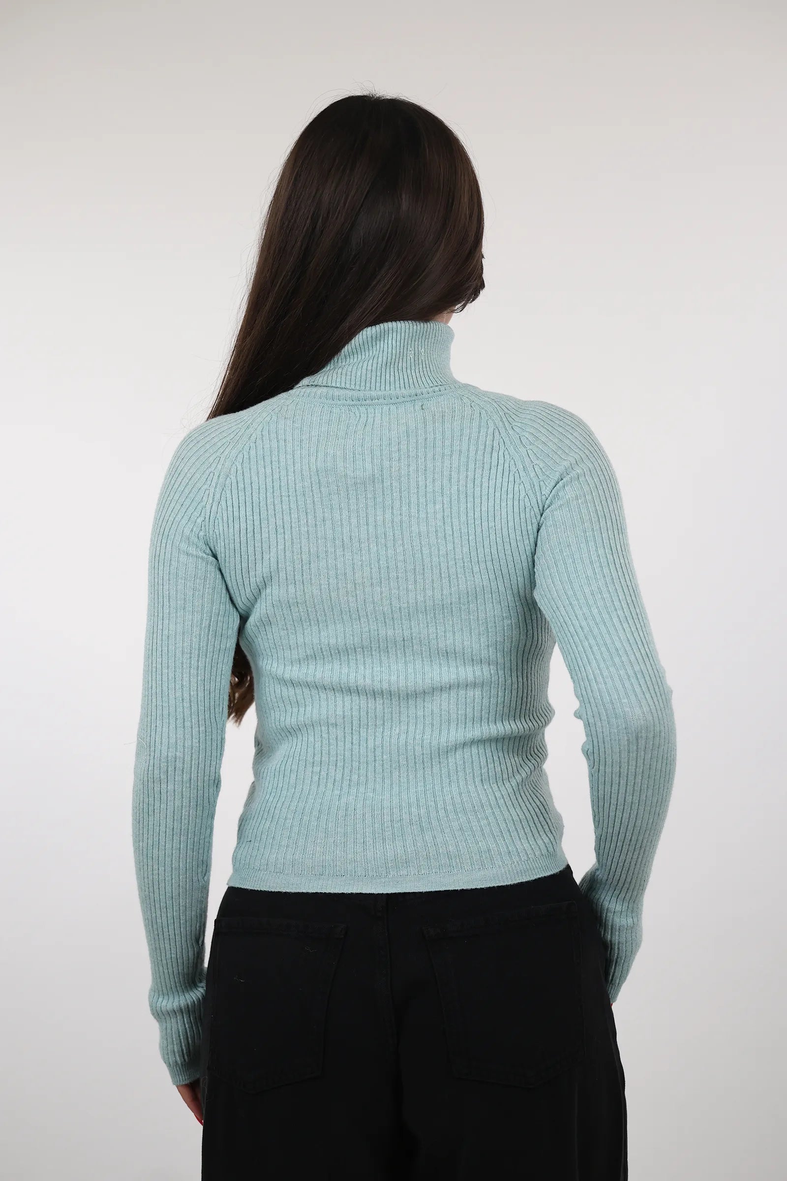 RROLLKE Fitted Rib-Knit