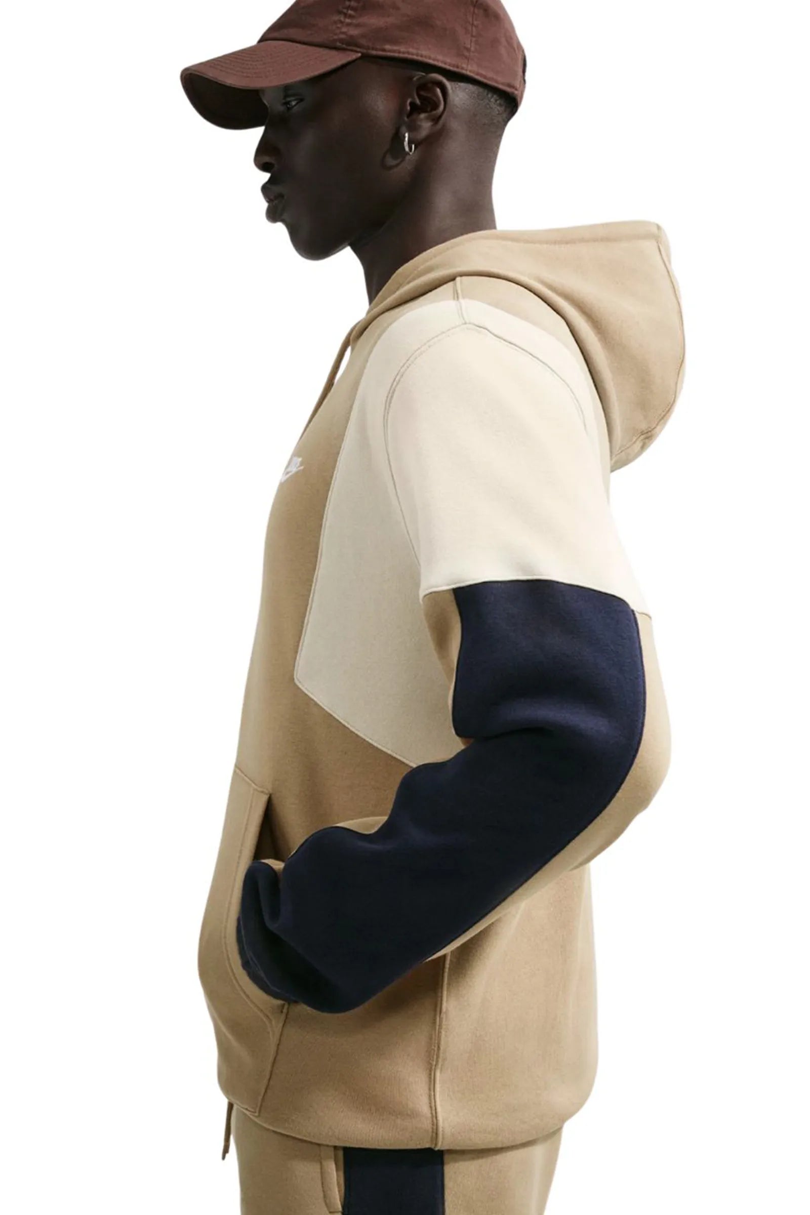 Set nike club fleece beige and blue HV1165-297