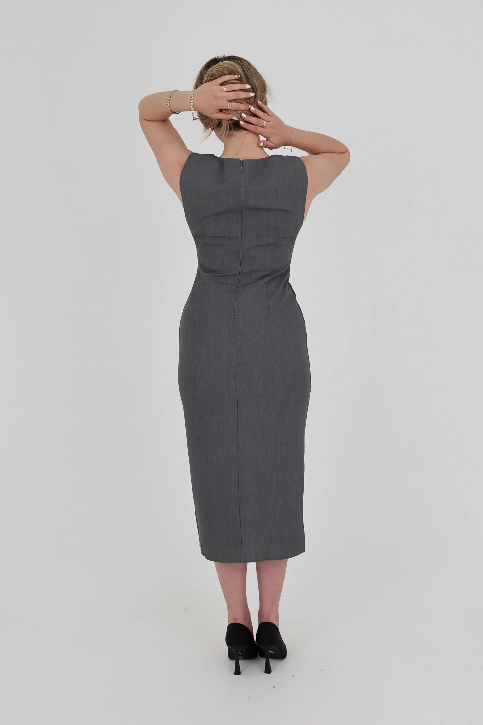 Fustan ruched waist