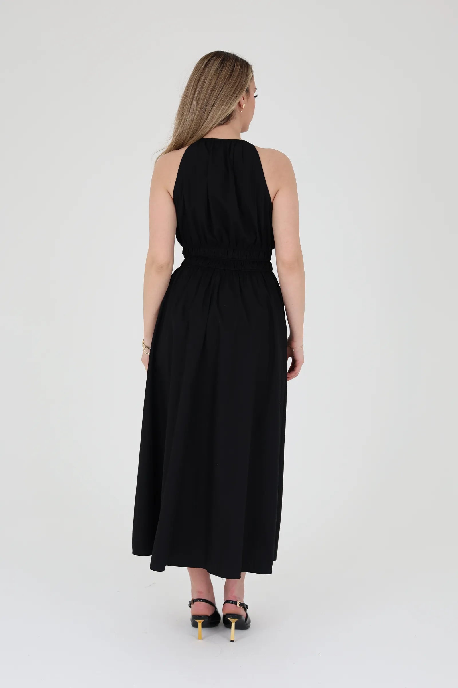 Fustan gathered waist