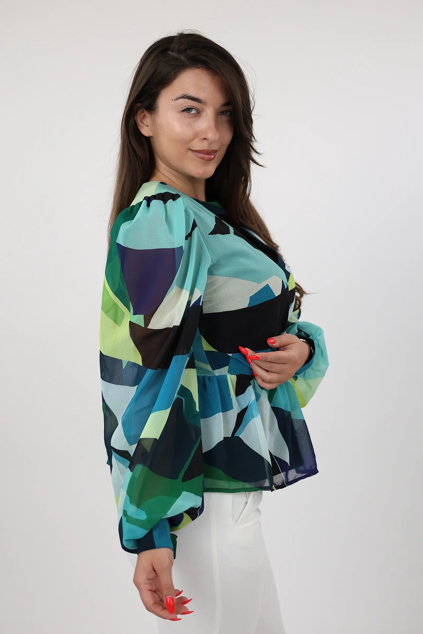 BLUZË PRINTED SATIN