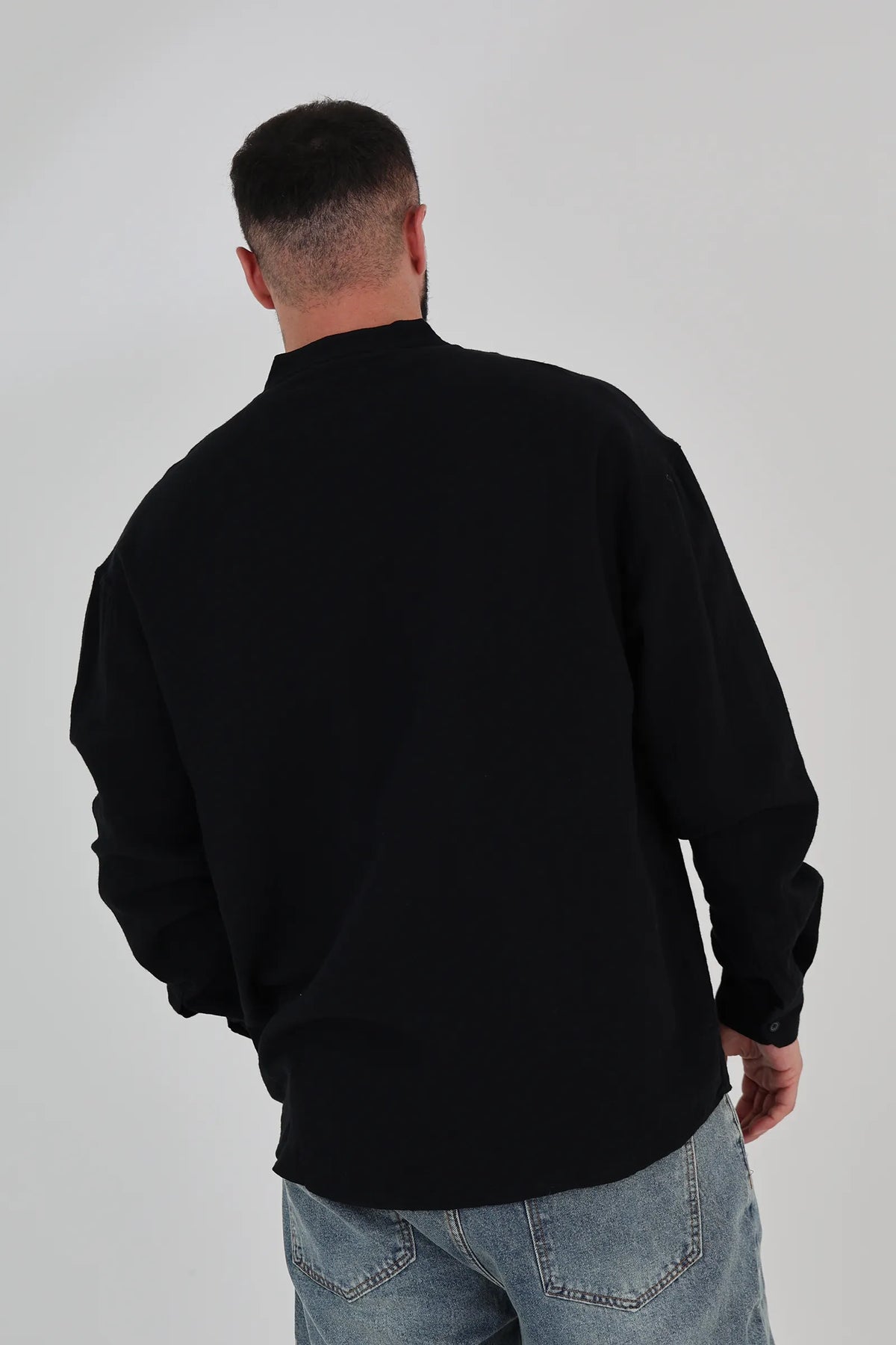 Kemishe mandarin collar