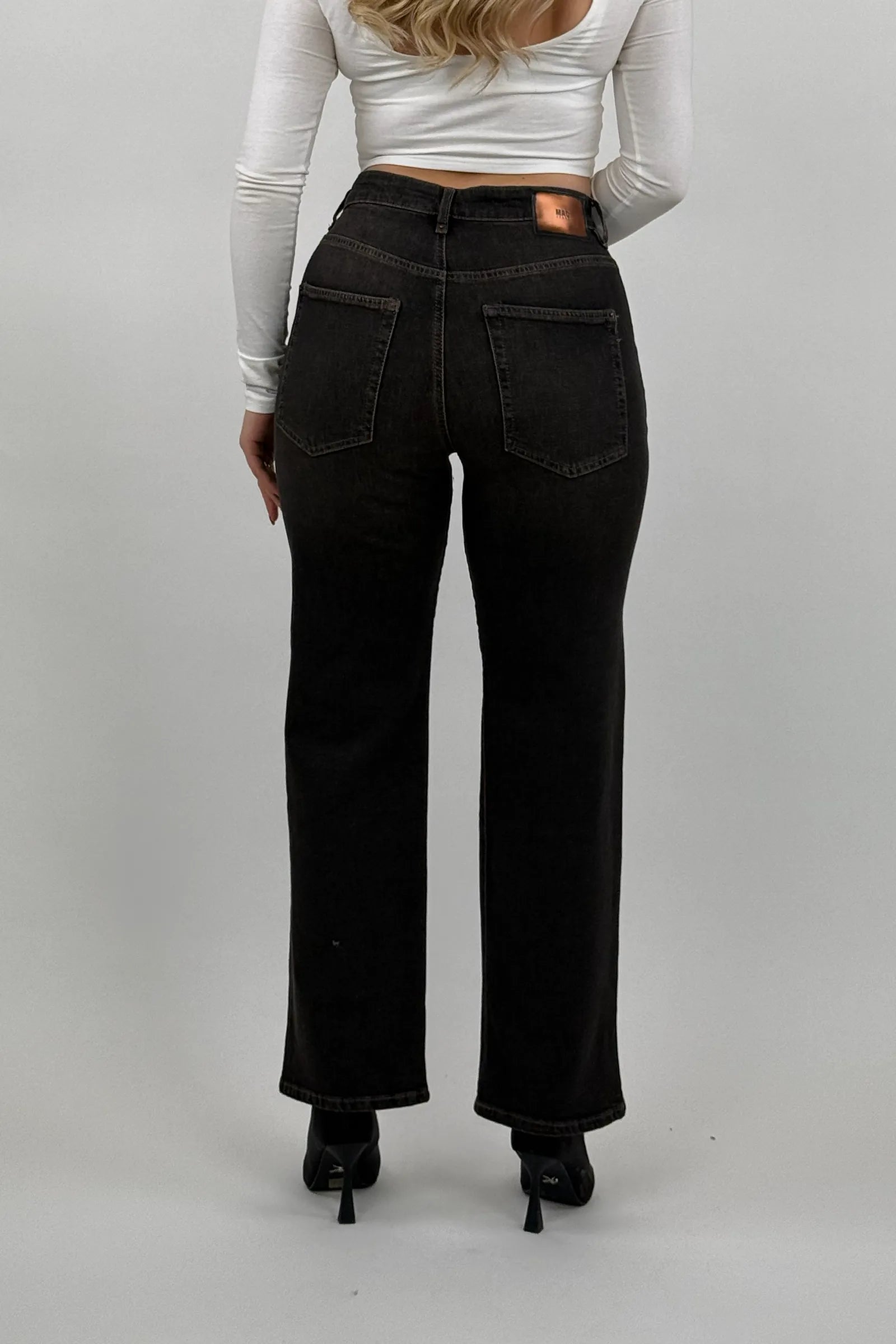 Farmerka wide leg denim