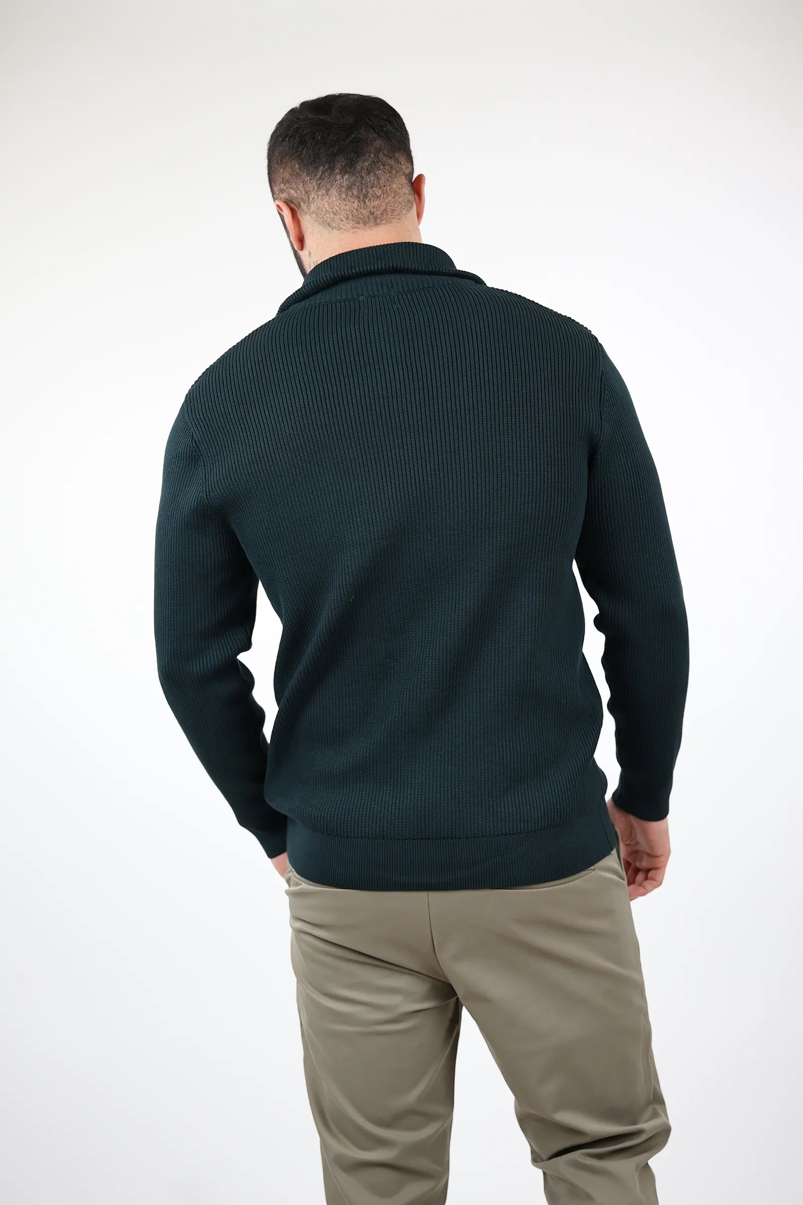 XHEMPER Funnel Neck Rib