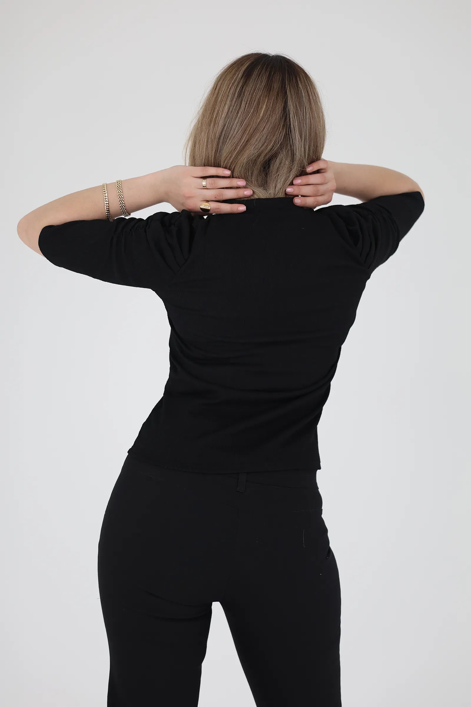 Maice ruched sleeve