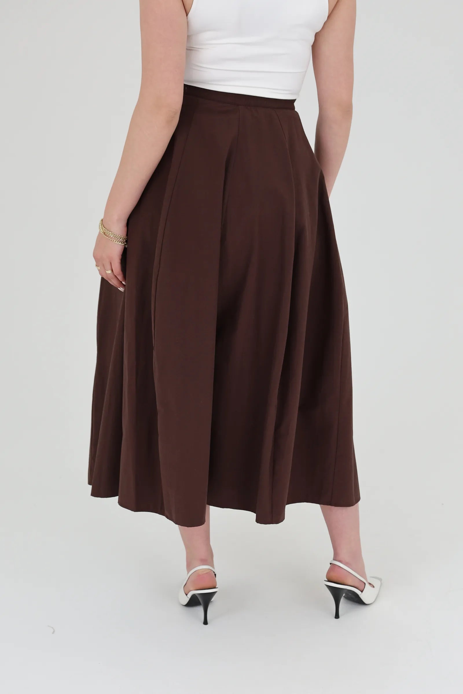 Fund midi circle skirt