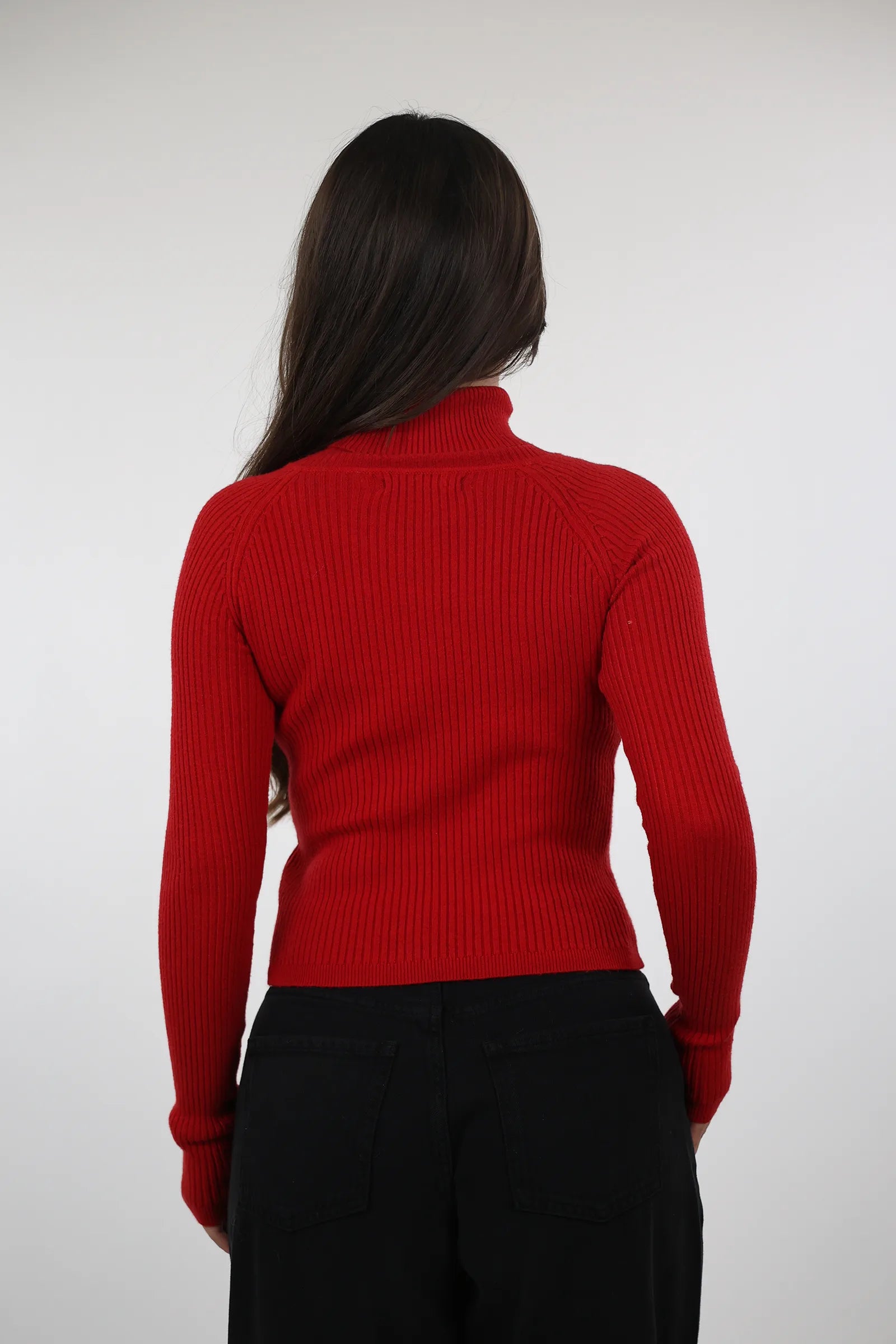 RROLLKE Fitted Rib-Knit