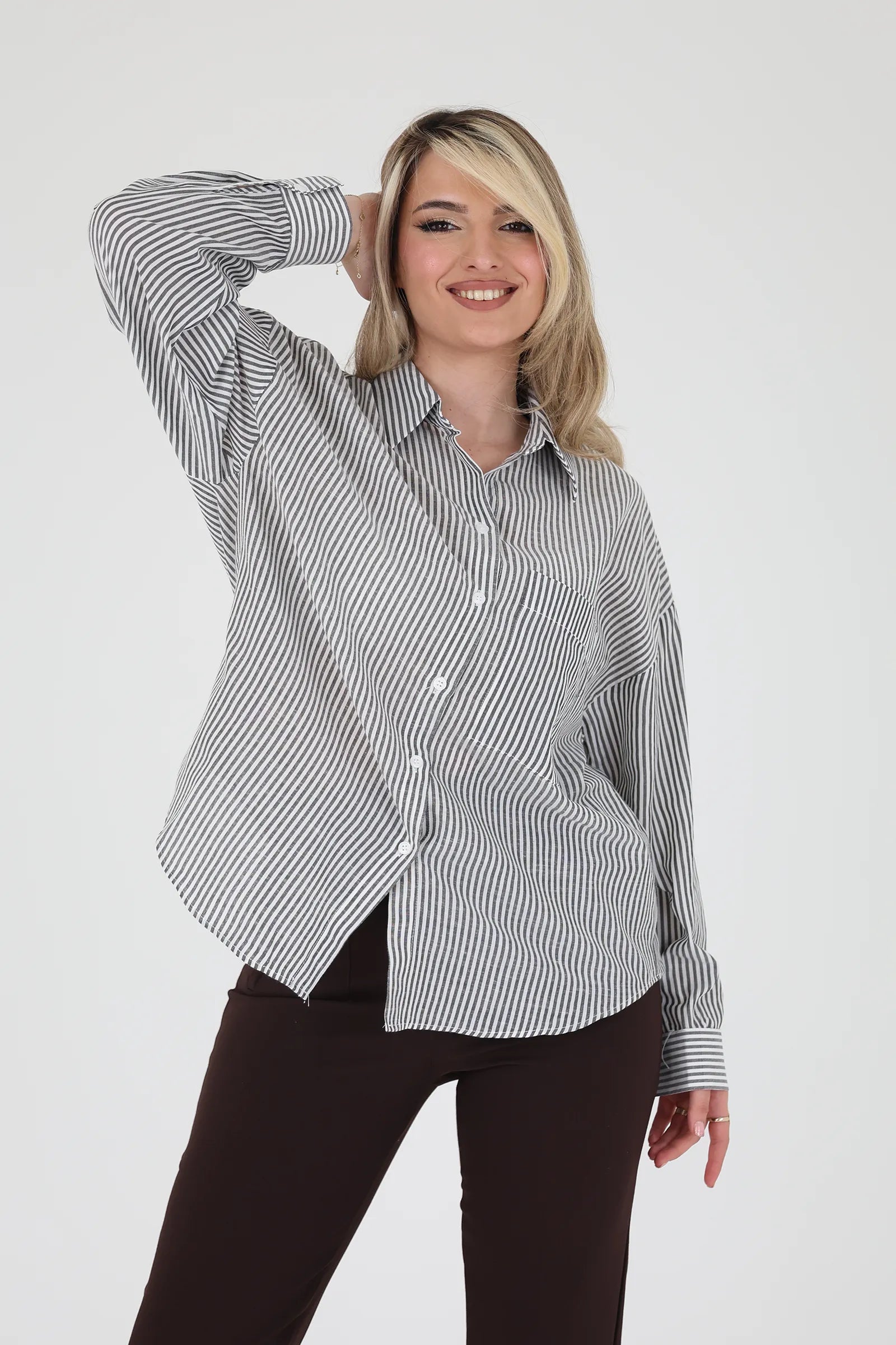 Kemishe striped oversized