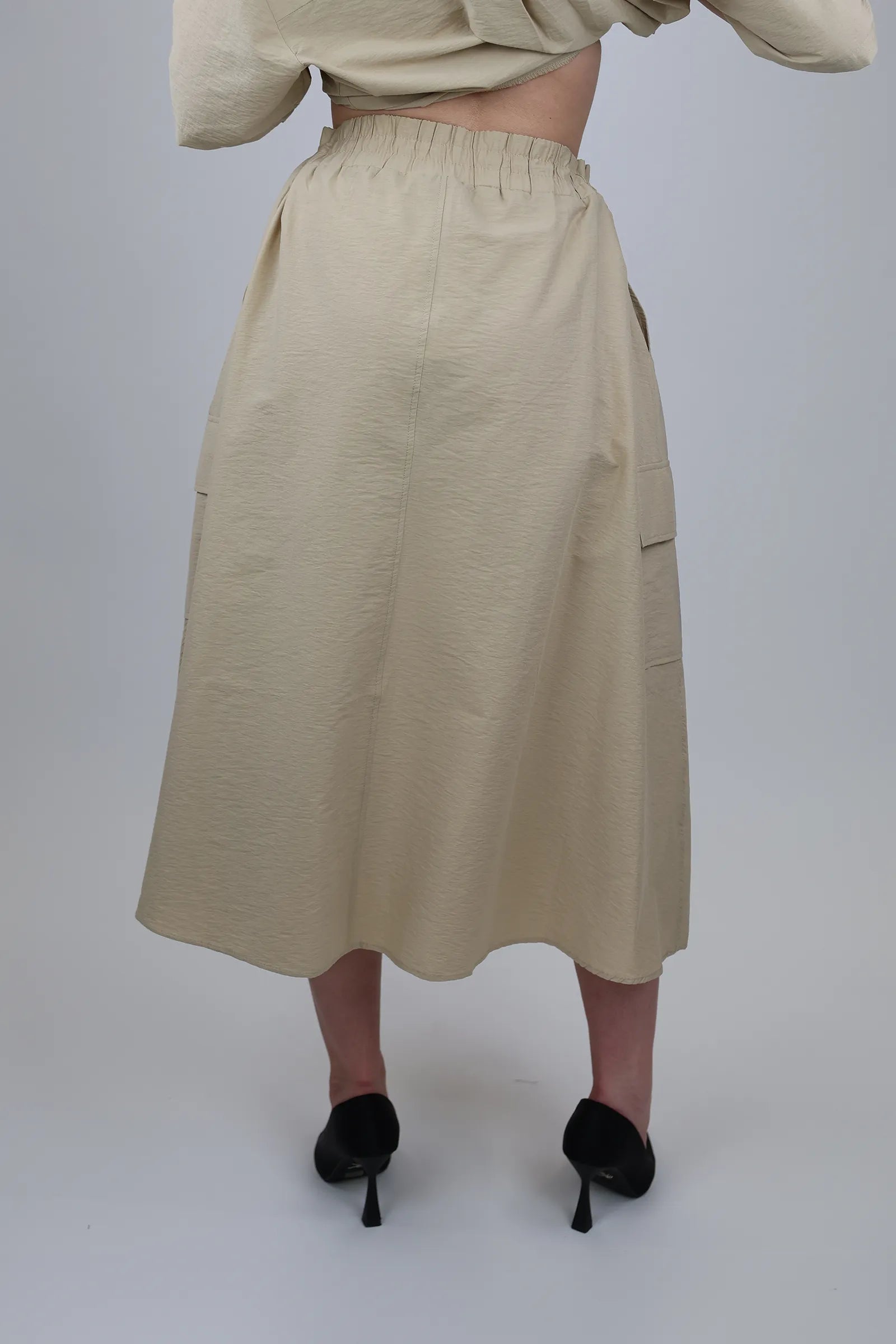 Fund flowy midi skirt
