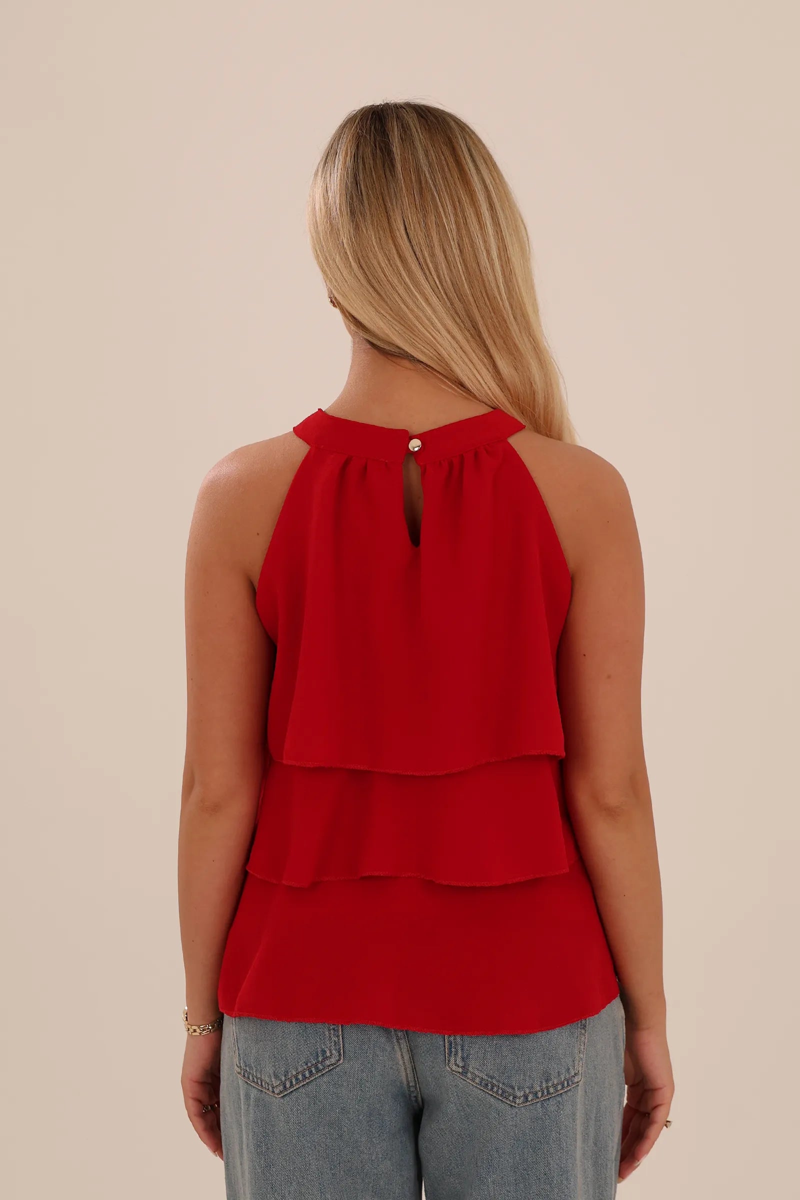Maice red chiffon