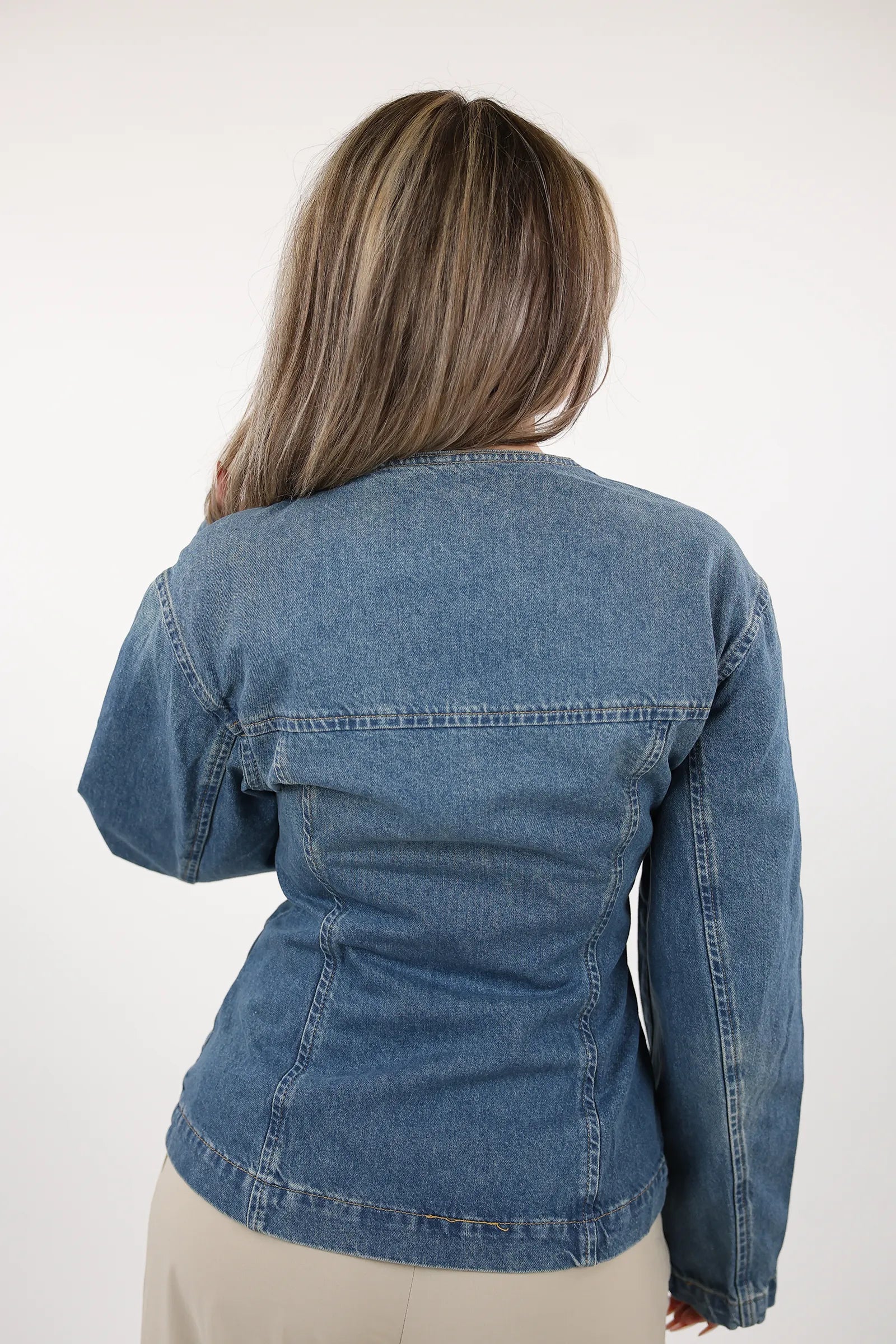 JAKNE DENIM ASYMMETRIC