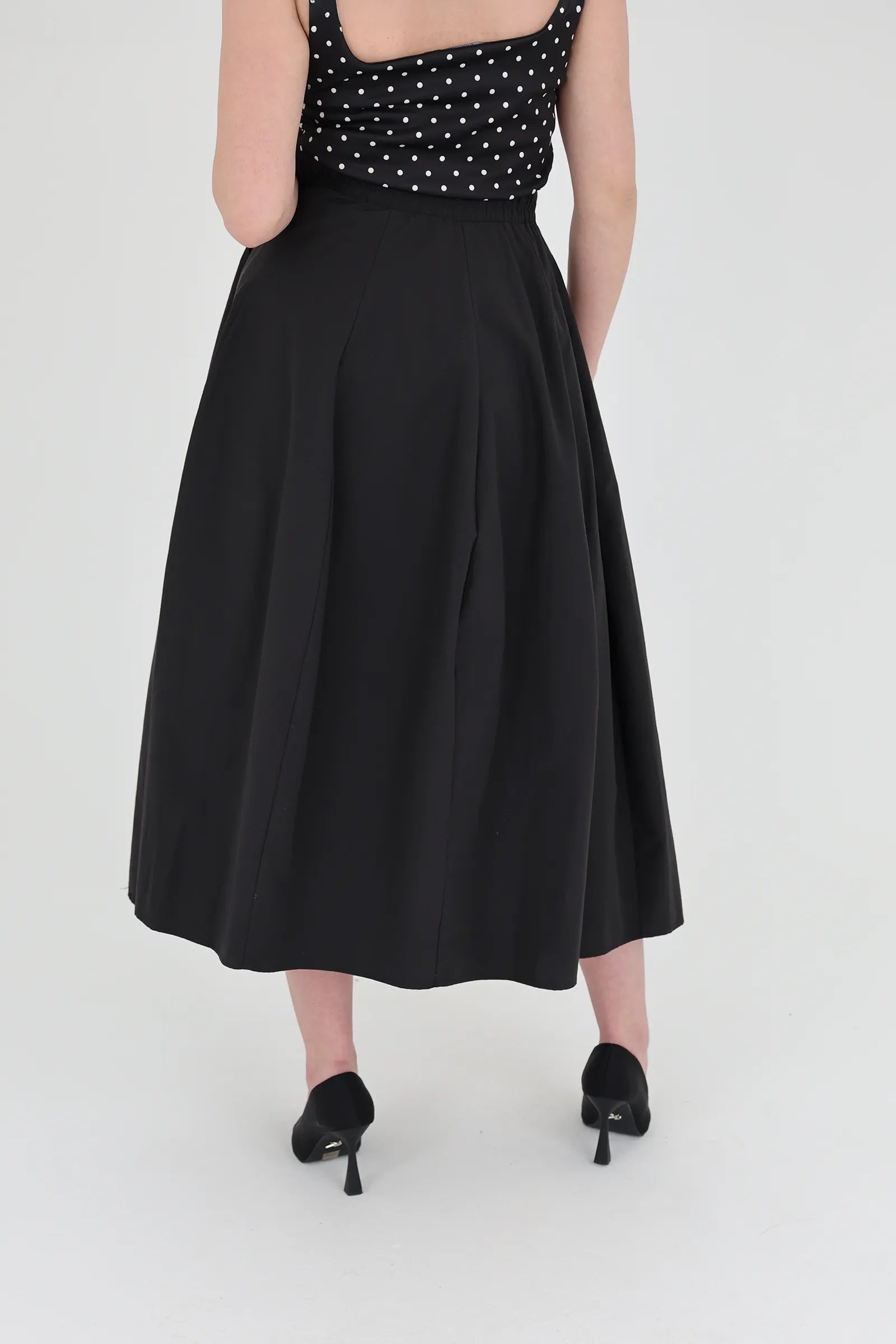 Fund midi circle skirt