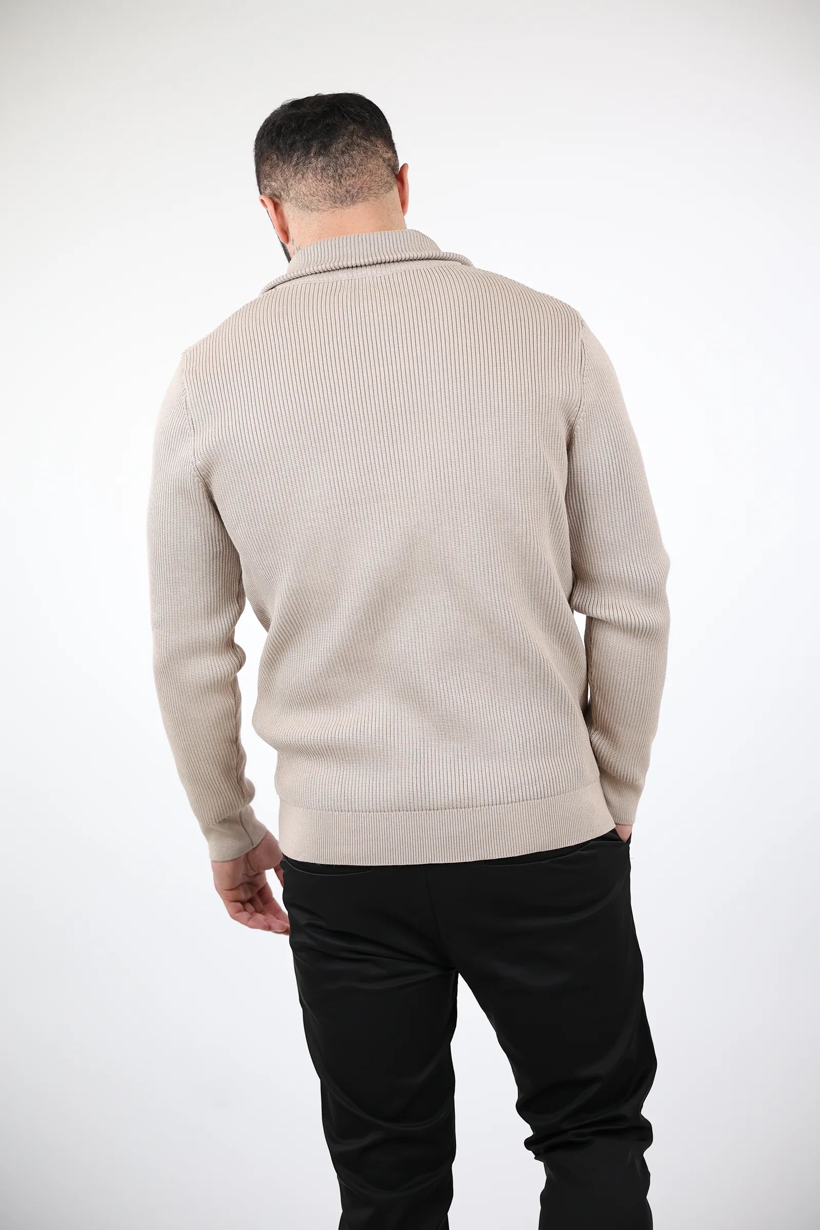 XHEMPER Funnel Neck Rib