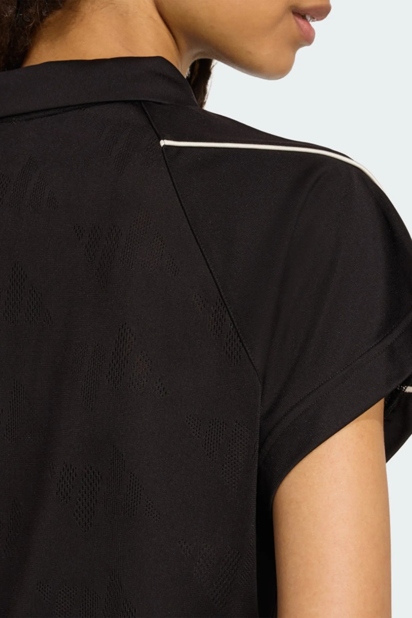 MAICË ADIDAS Stadium 3-Stripes Tennis Inspired Jacquard Polo Tee