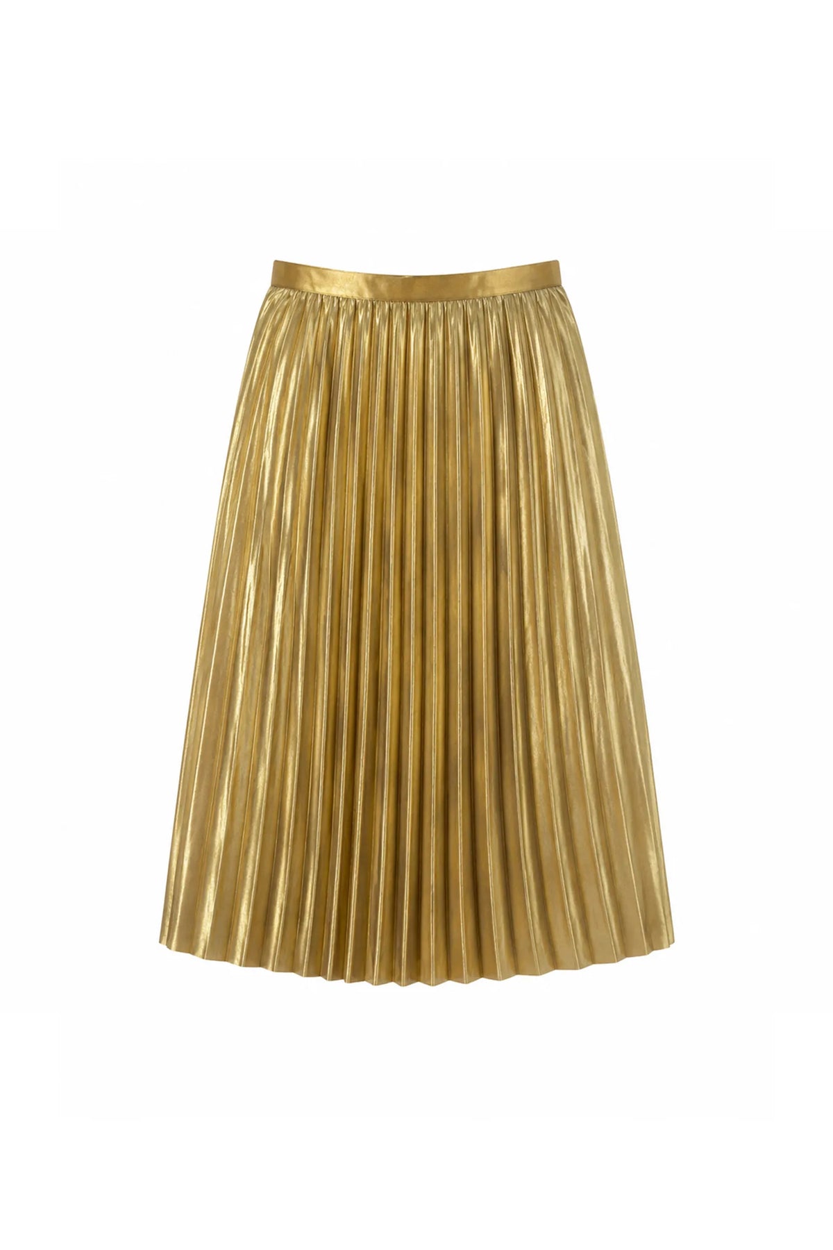 Fund gold pleated