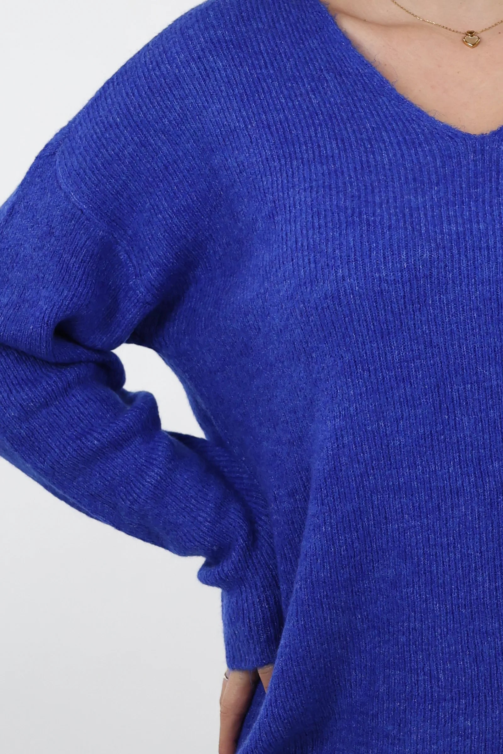 XHEMPER Deep V Knit