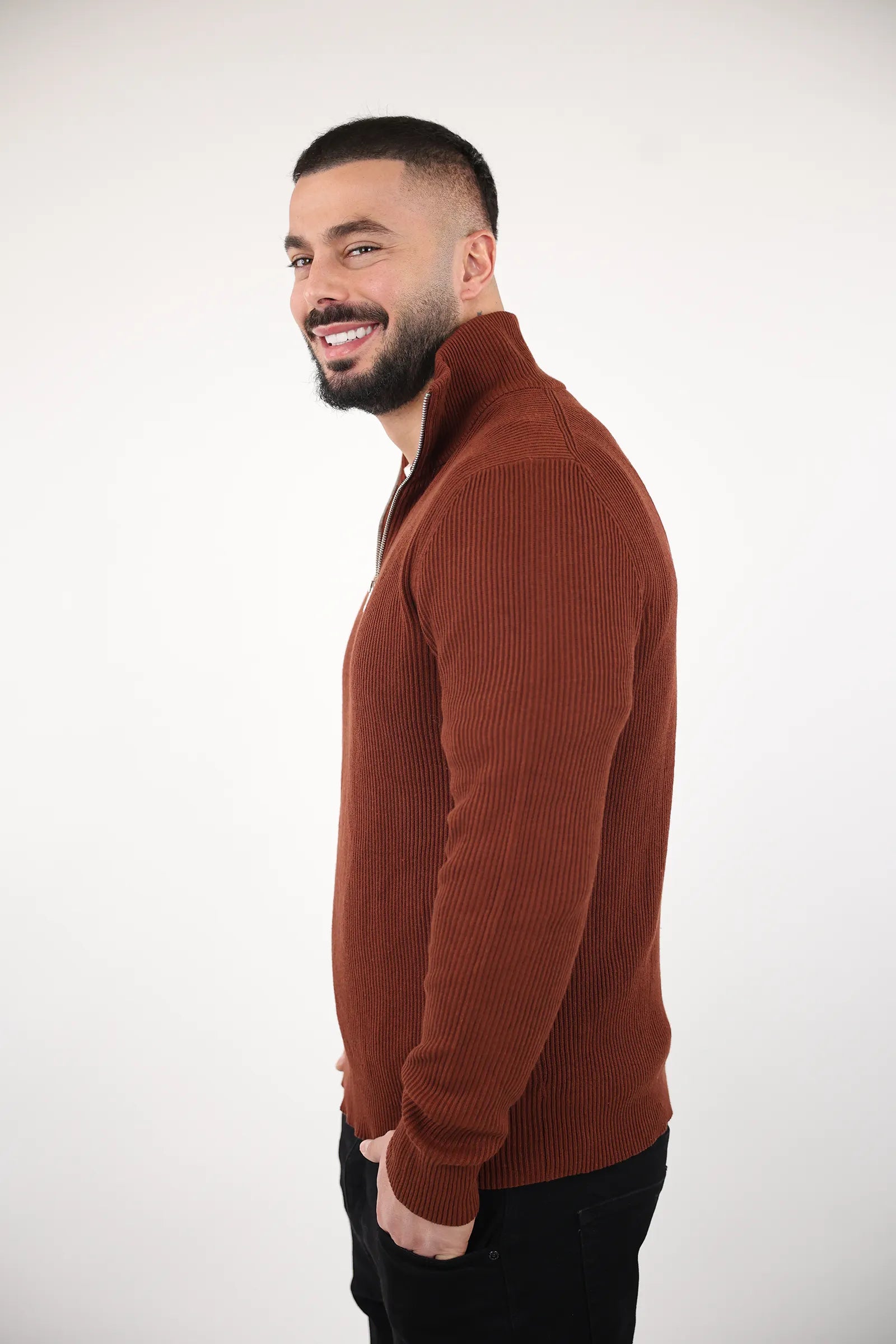 XHEMPER Rust Pullover