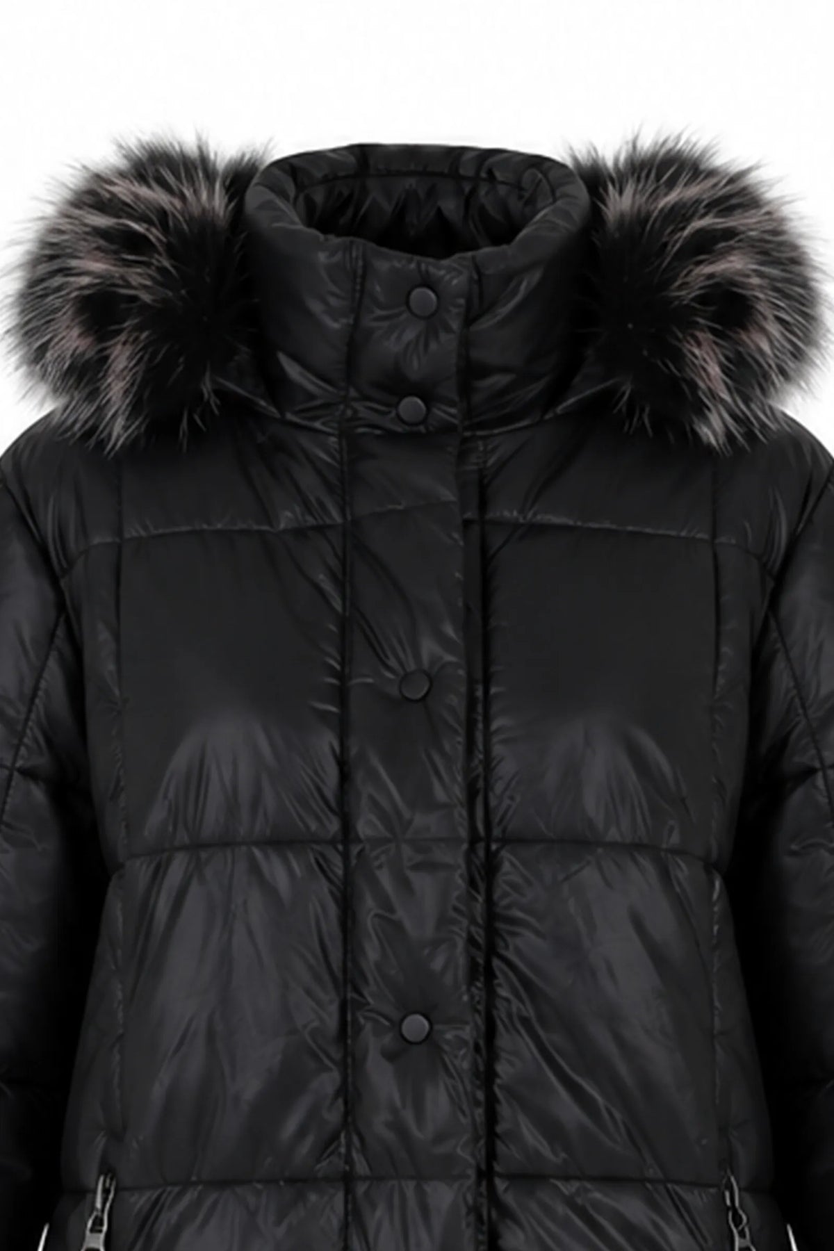 Jakne long black puffer