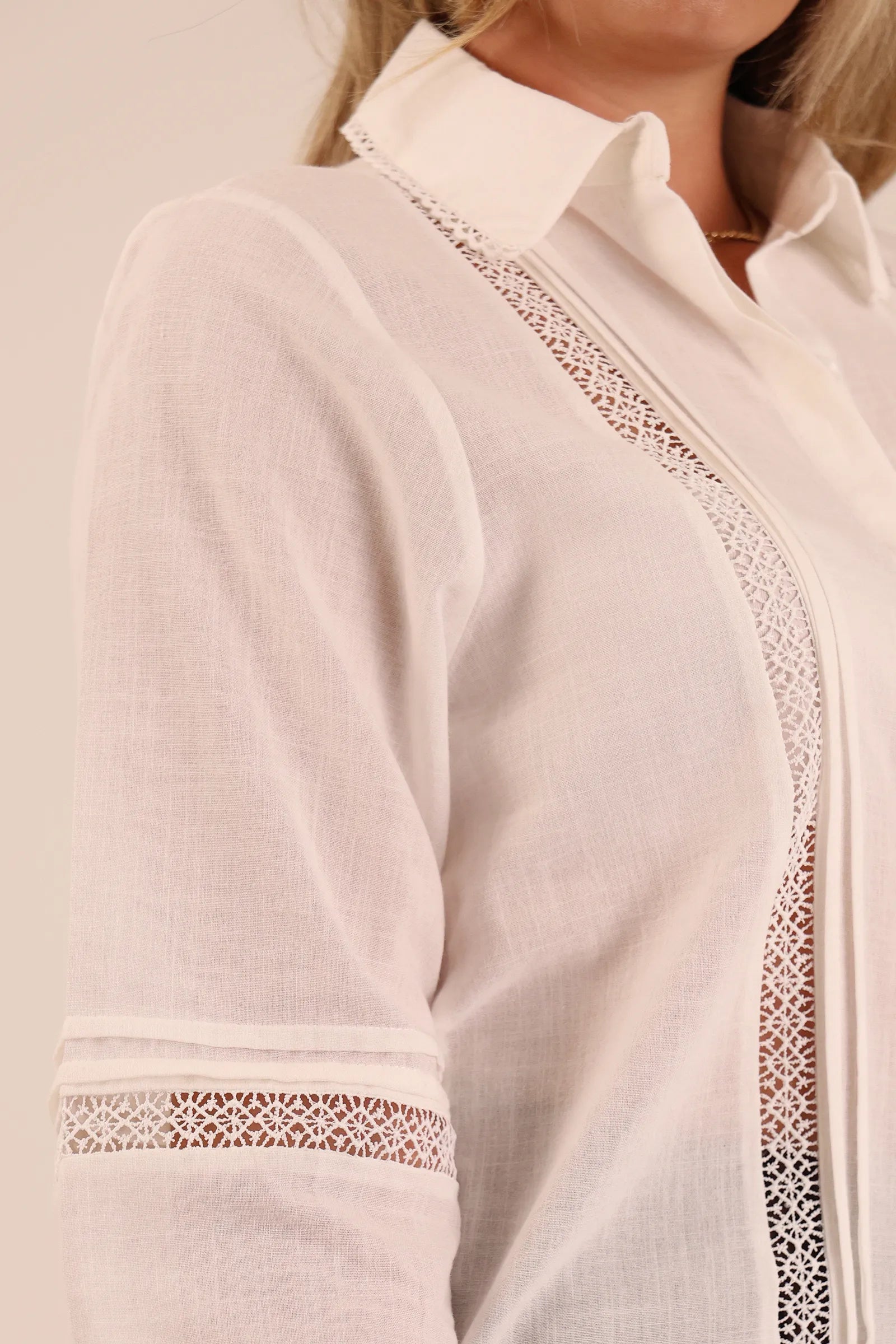 Kemishe lace panel