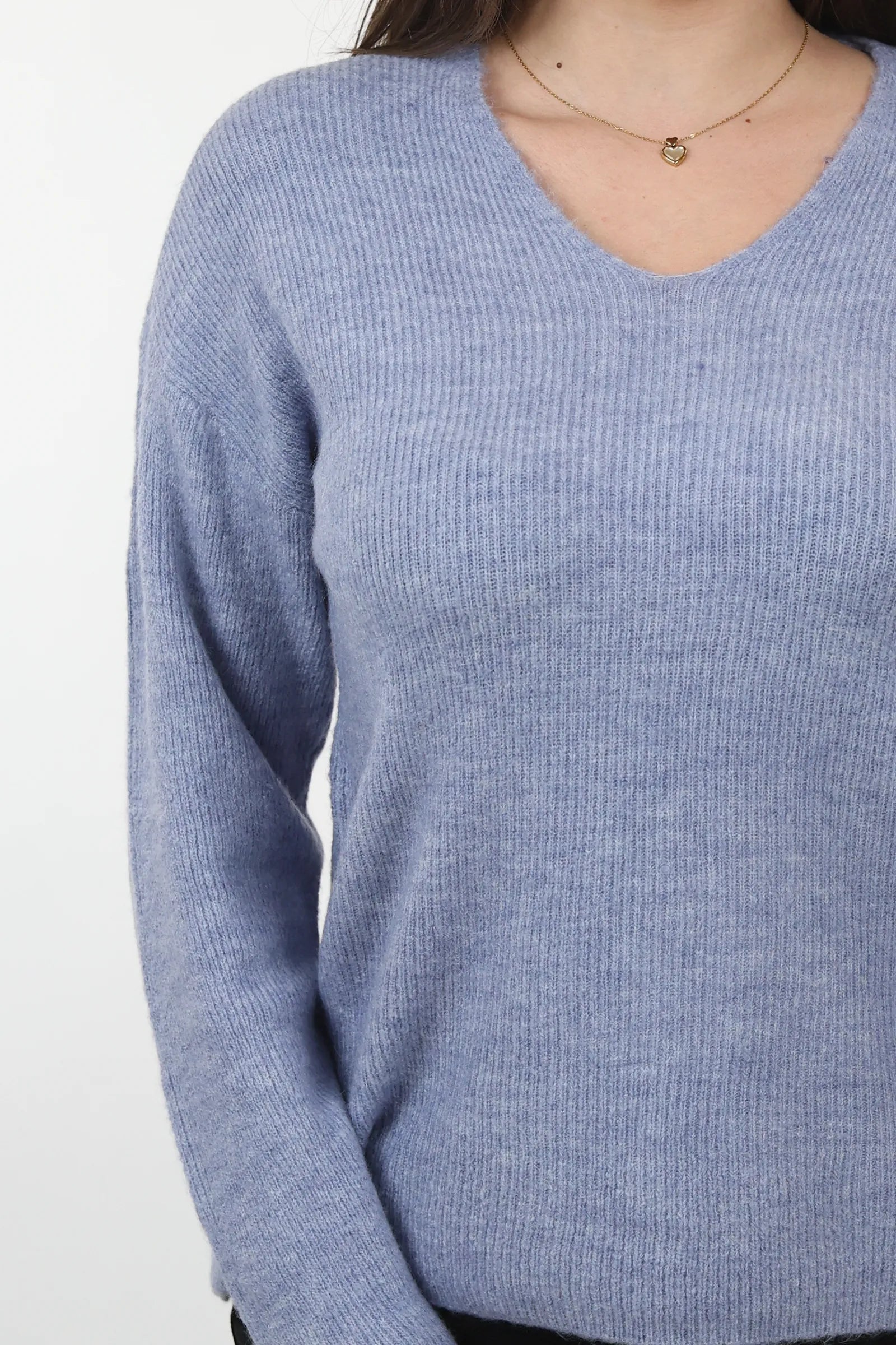 XHEMPER Deep V Knit