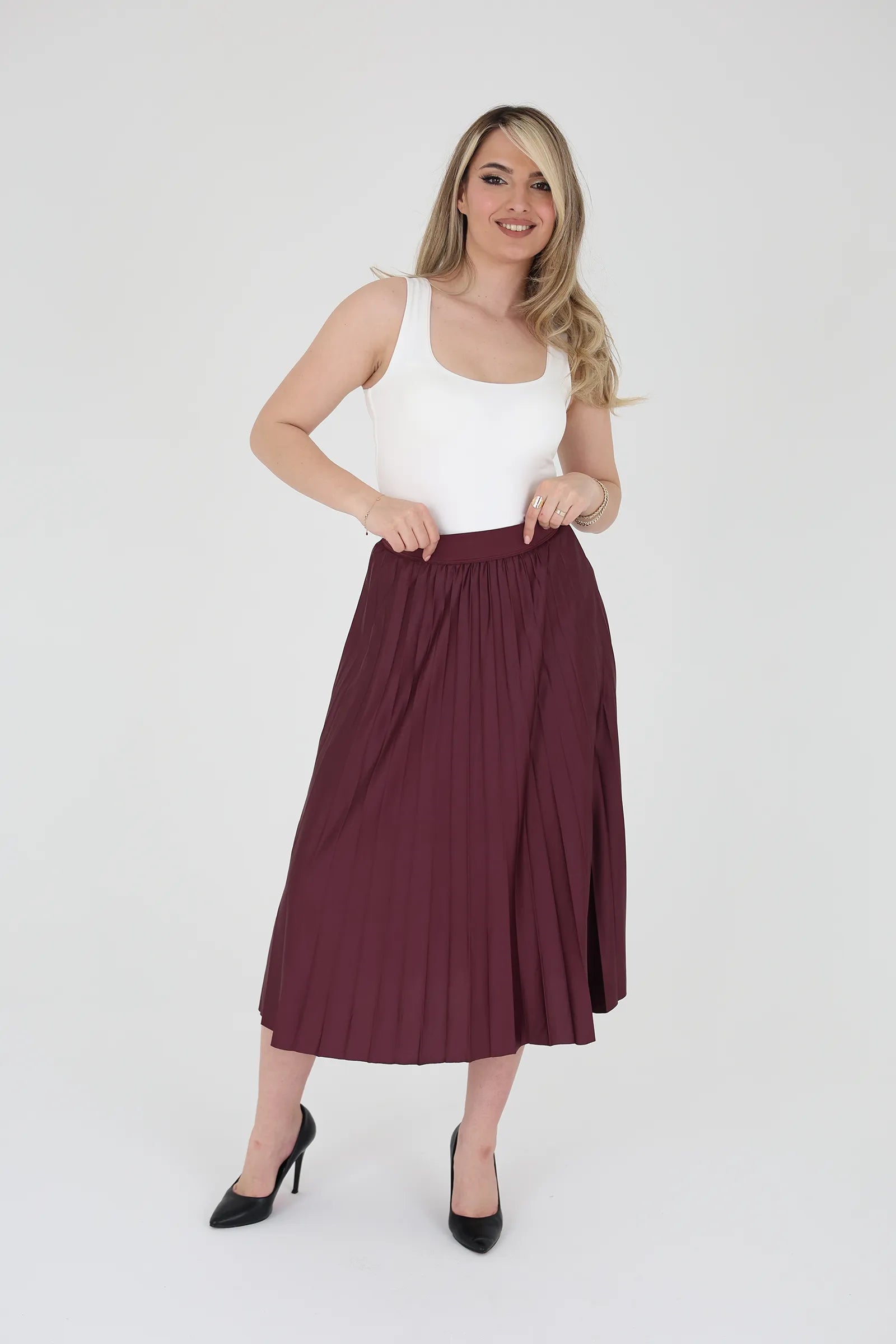 Fund pleated chiffon
