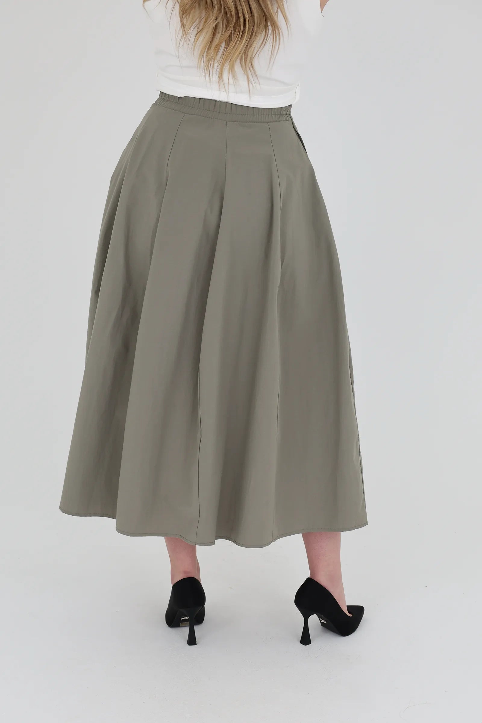 Fund midi circle skirt