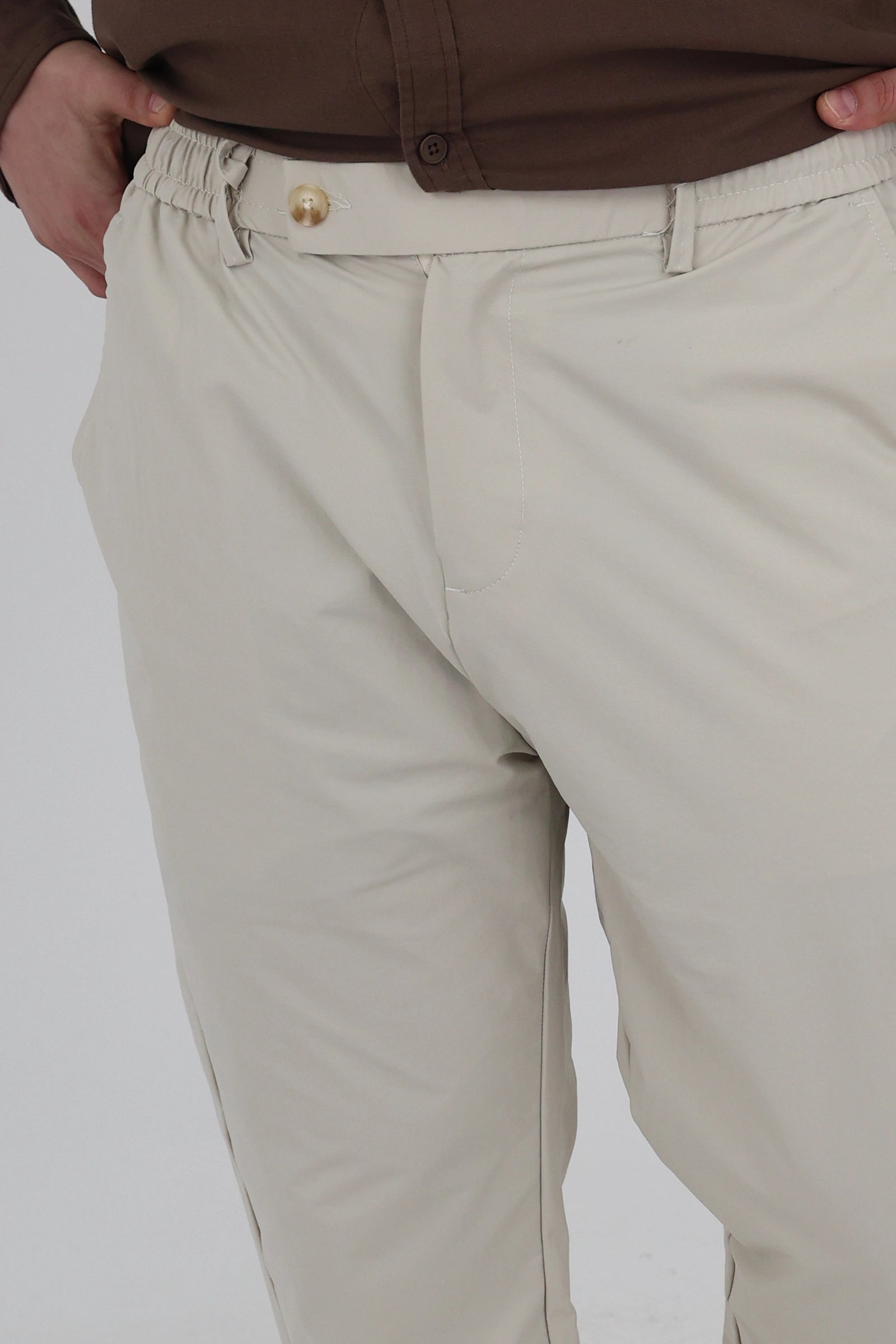 Pantallona loose fit linen