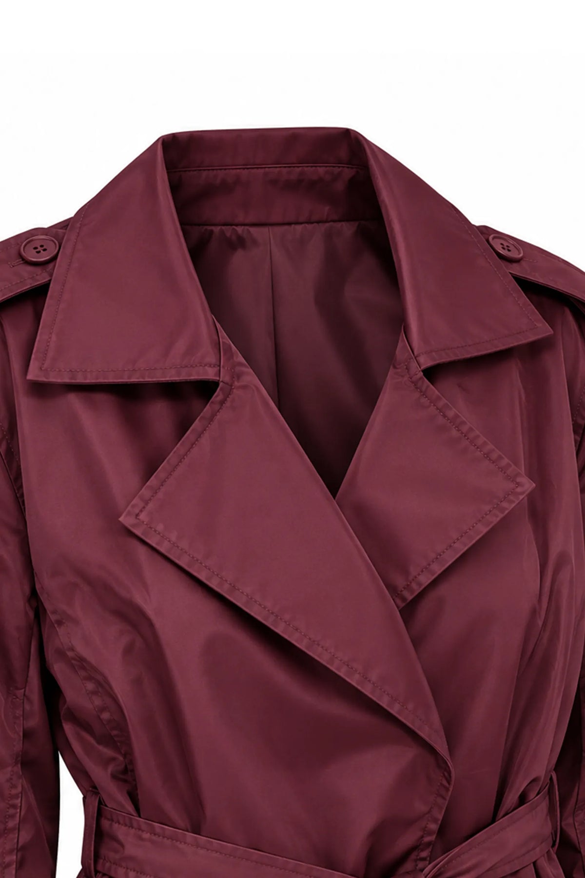 Mantil self tie waist