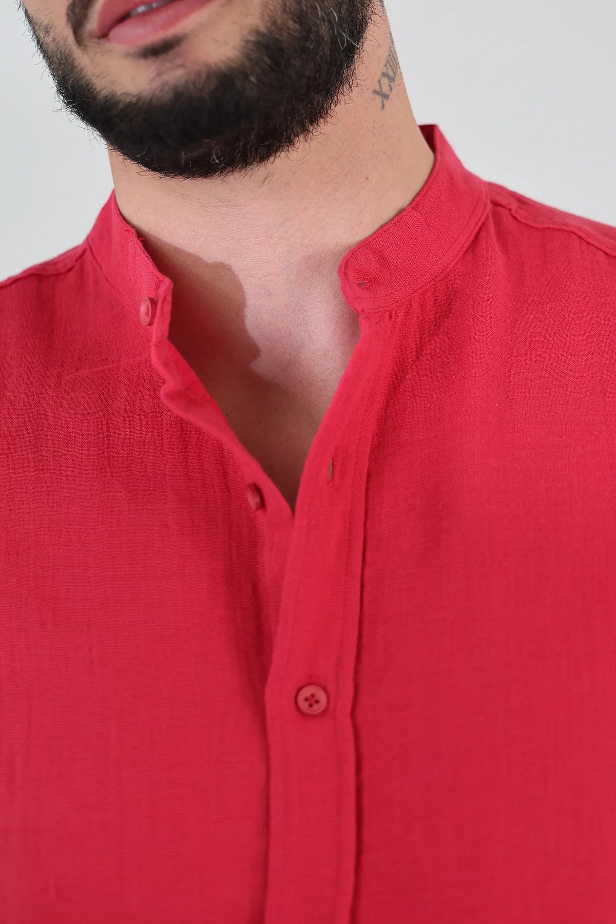 Kemishe mandarin collar