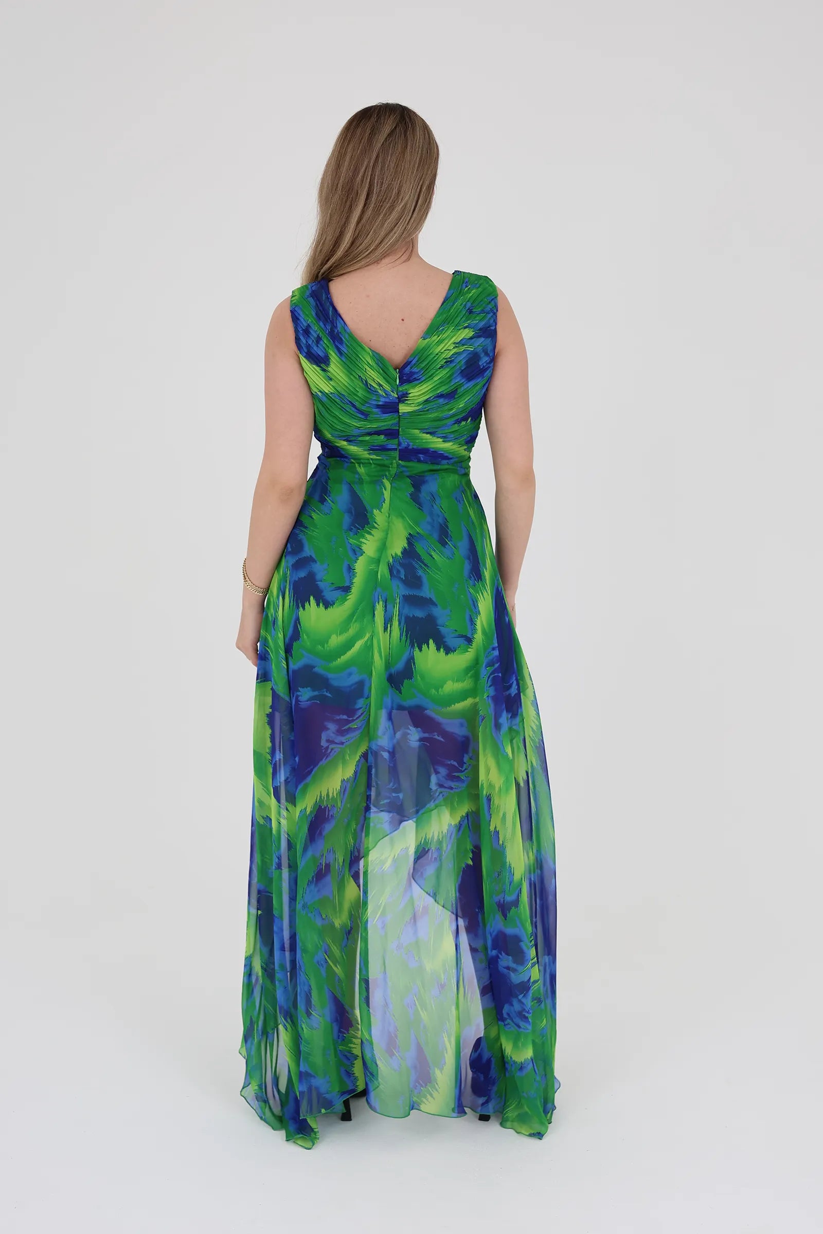 Fustan abstract print
