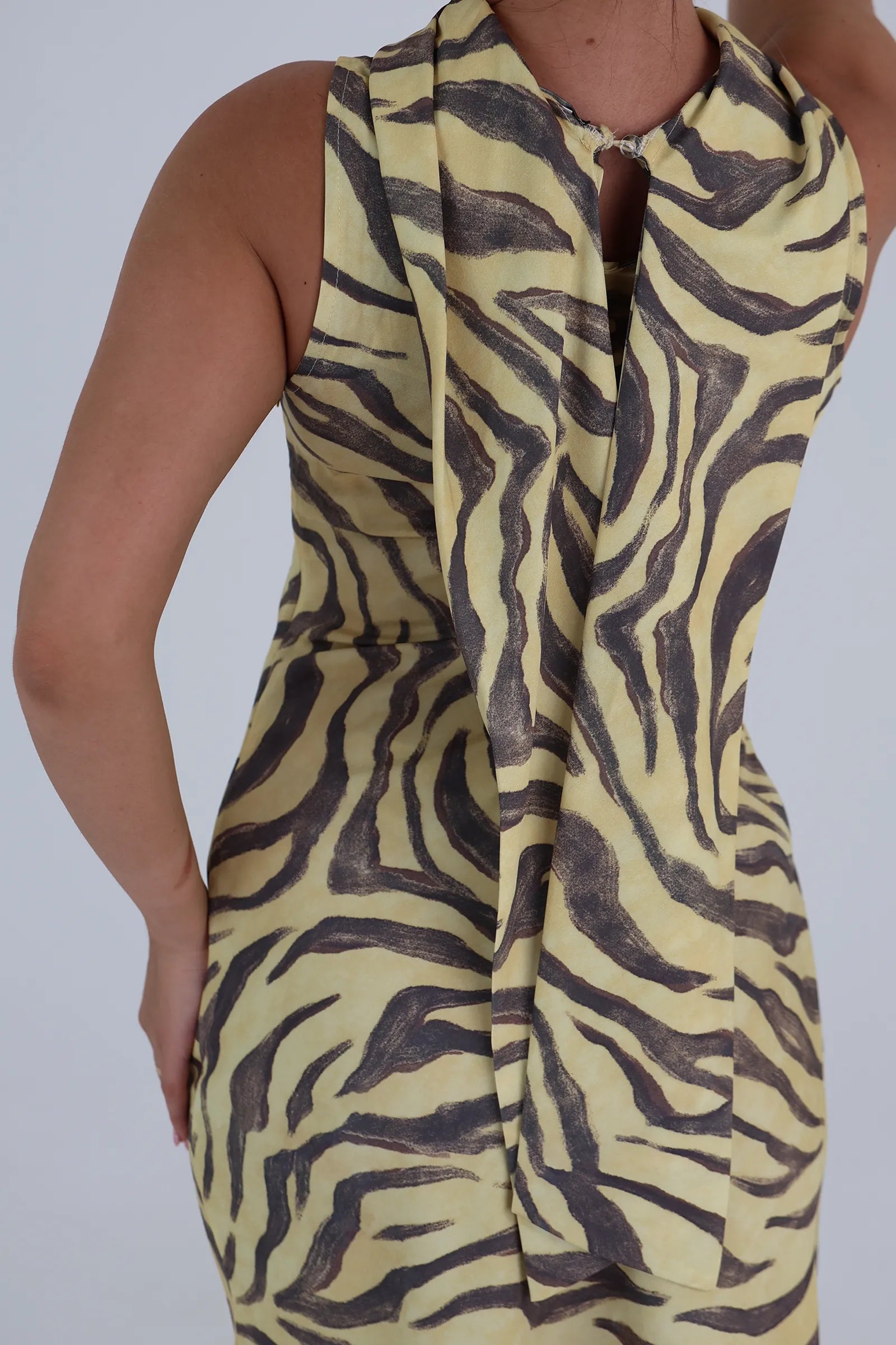 Fustan yellow zebra