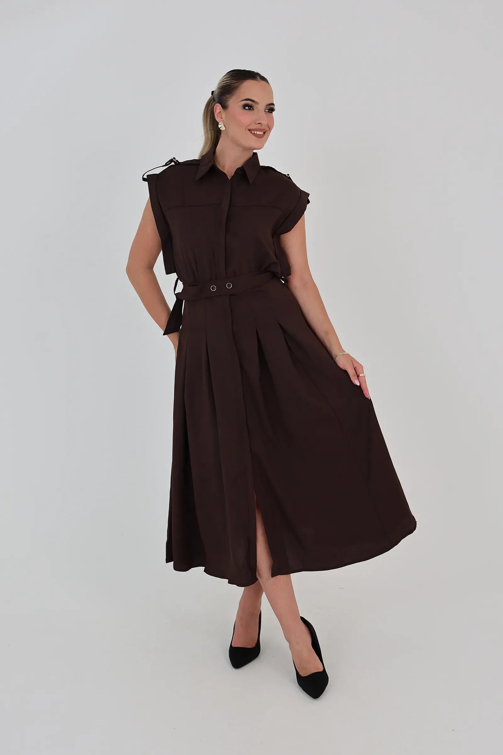 Fustan belted cargo