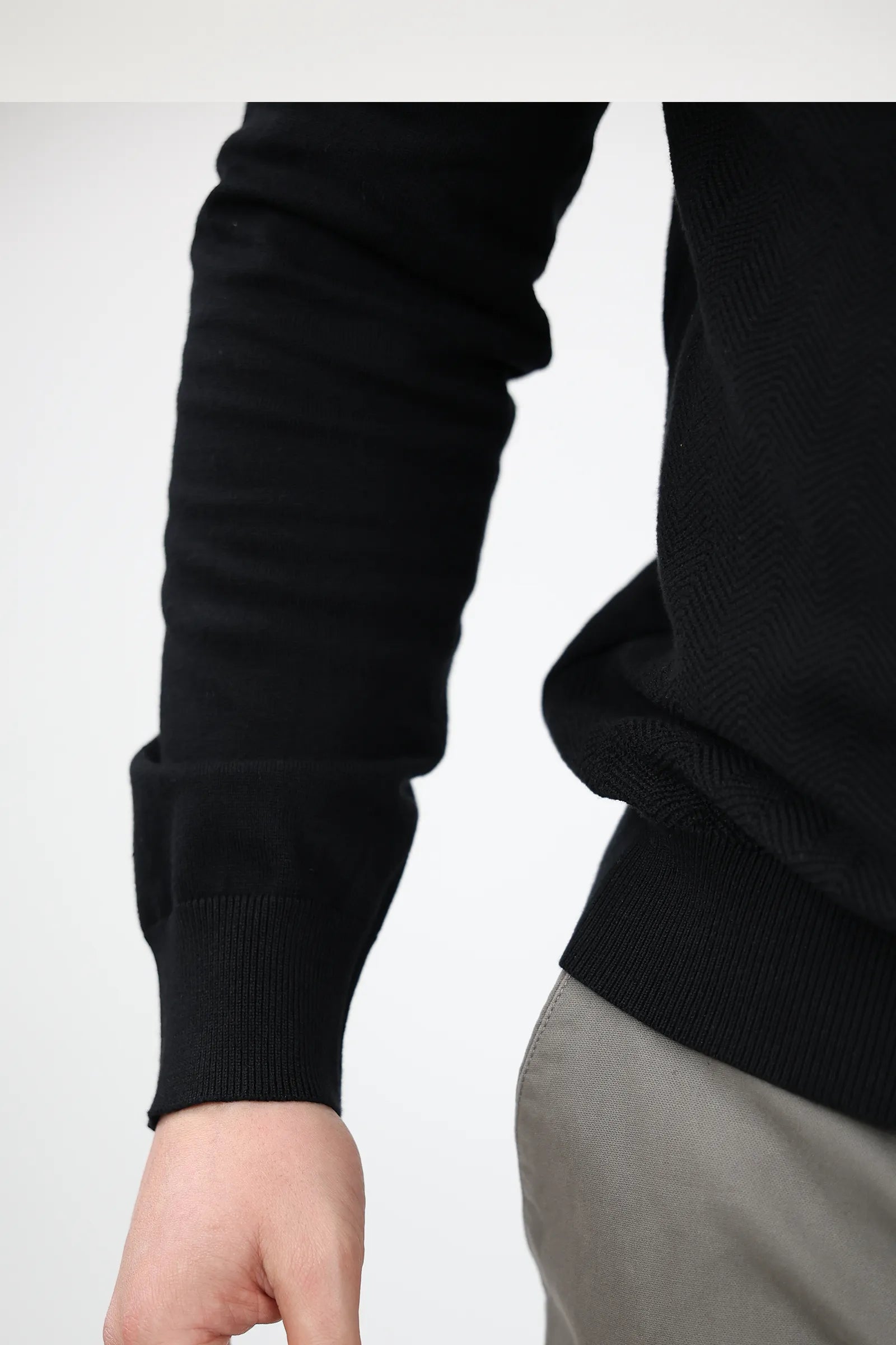 XHEMPER zip top knit