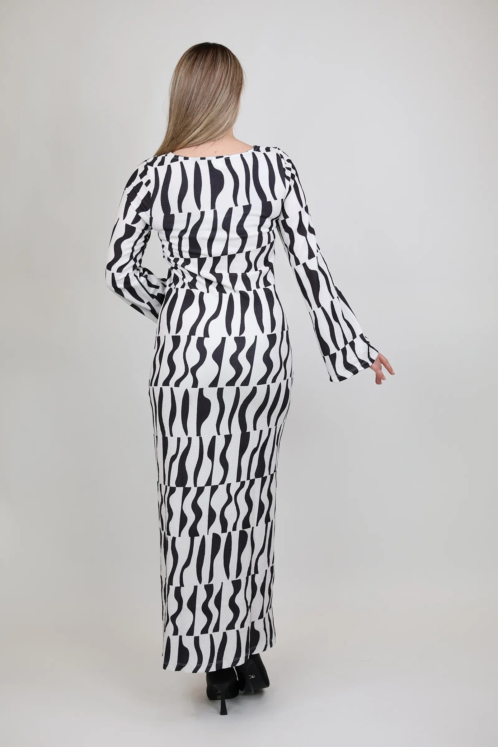 Fustan abstract maxi