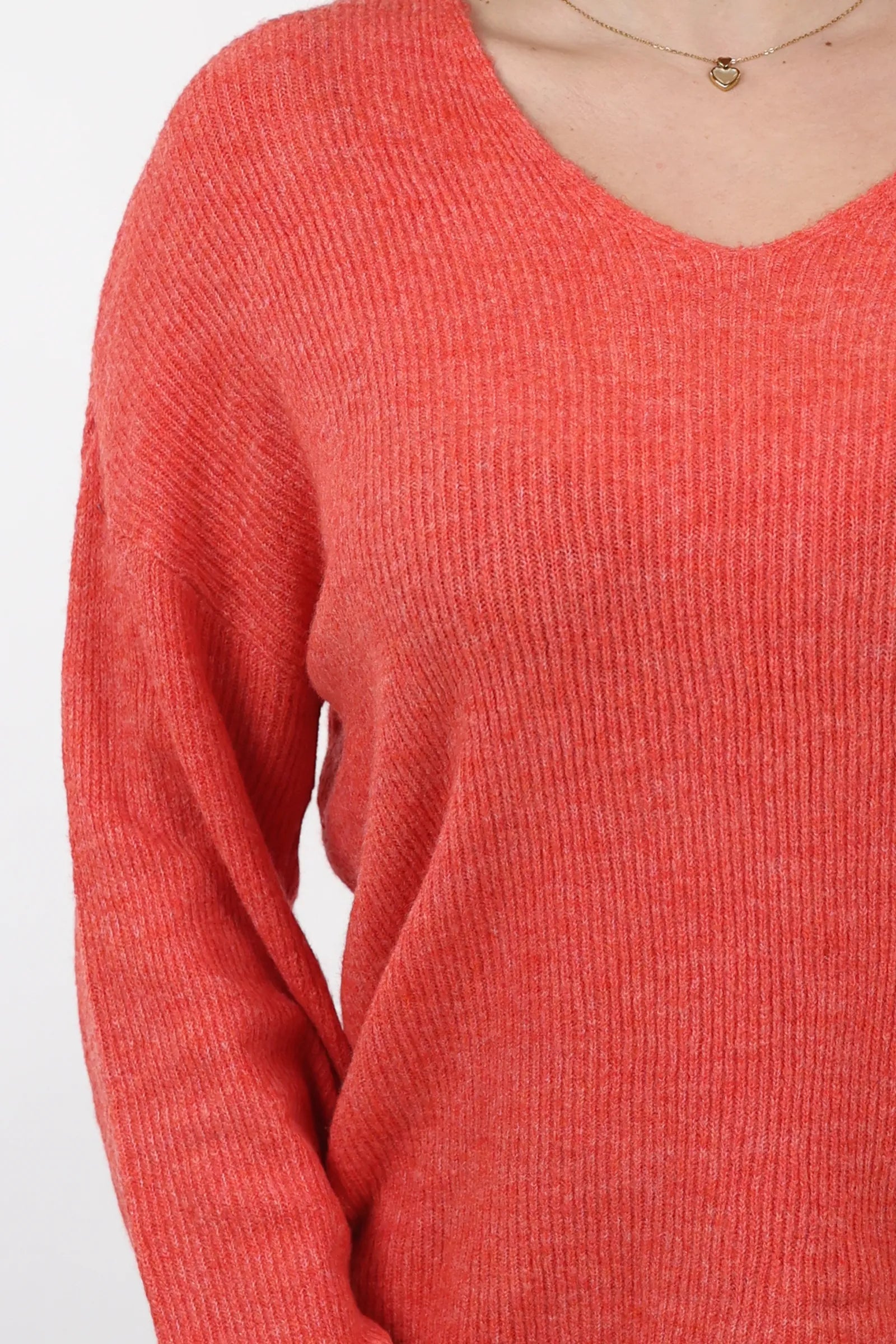 XHEMPER Deep V Knit