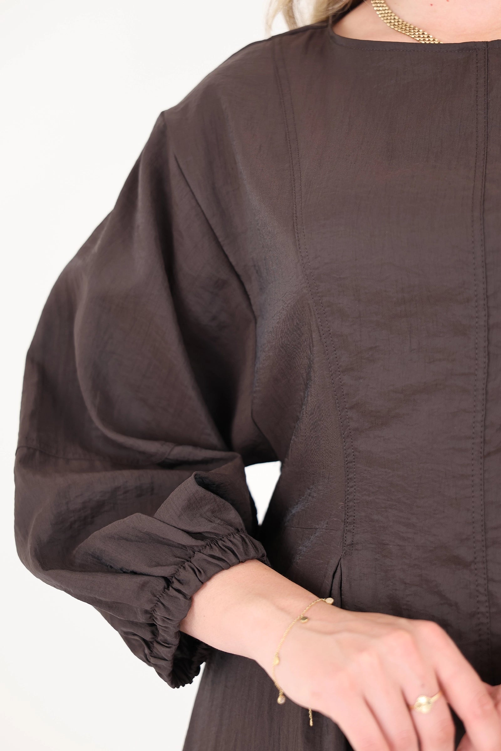 Fustan balloon sleeve summer