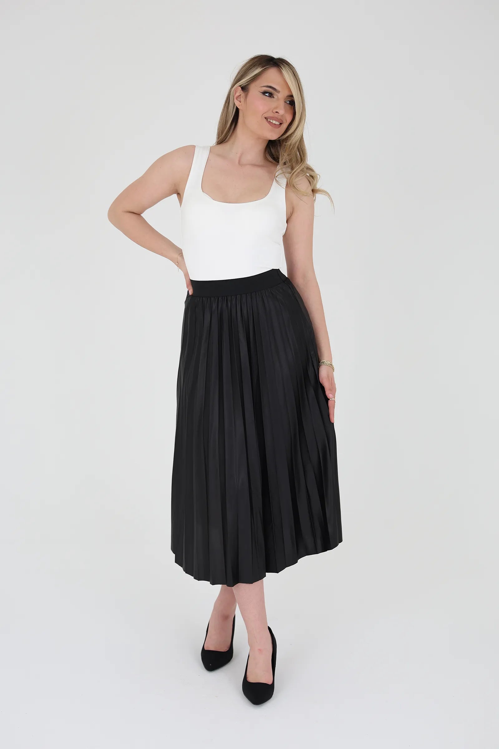 Fund pleated chiffon