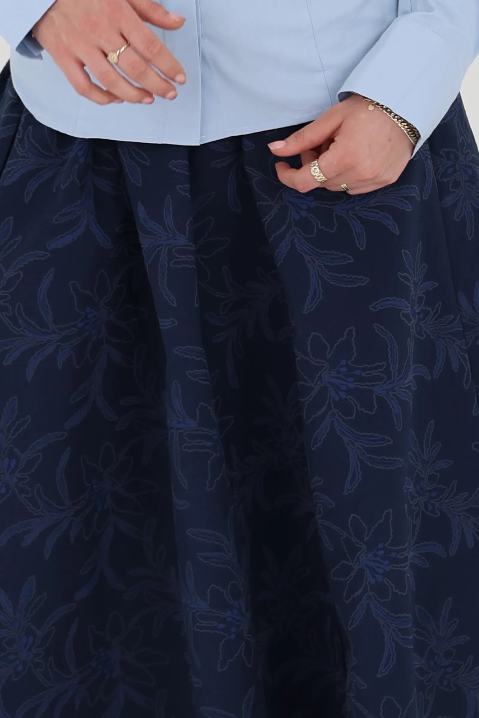 Fund floral midi