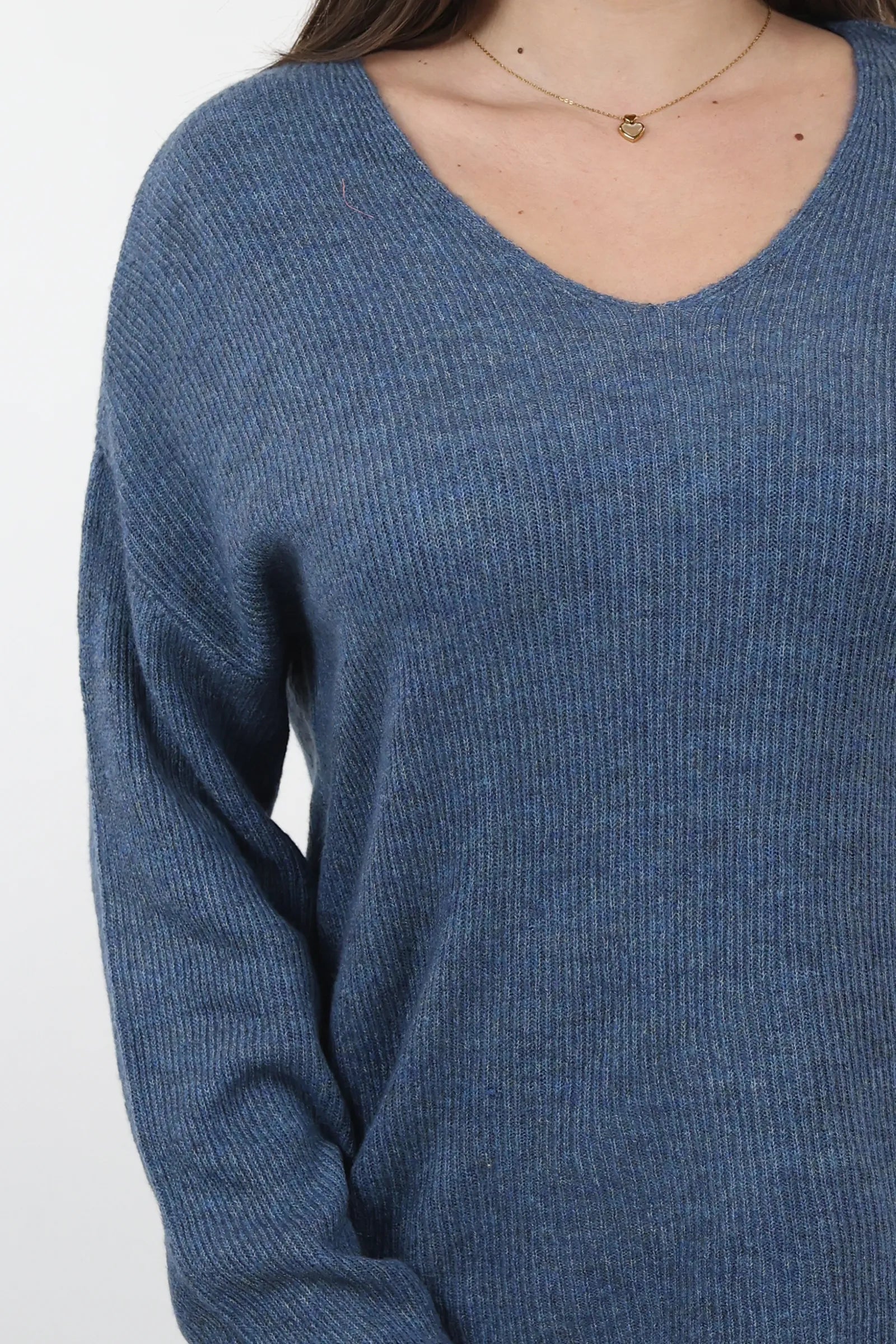 XHEMPER Deep V Knit