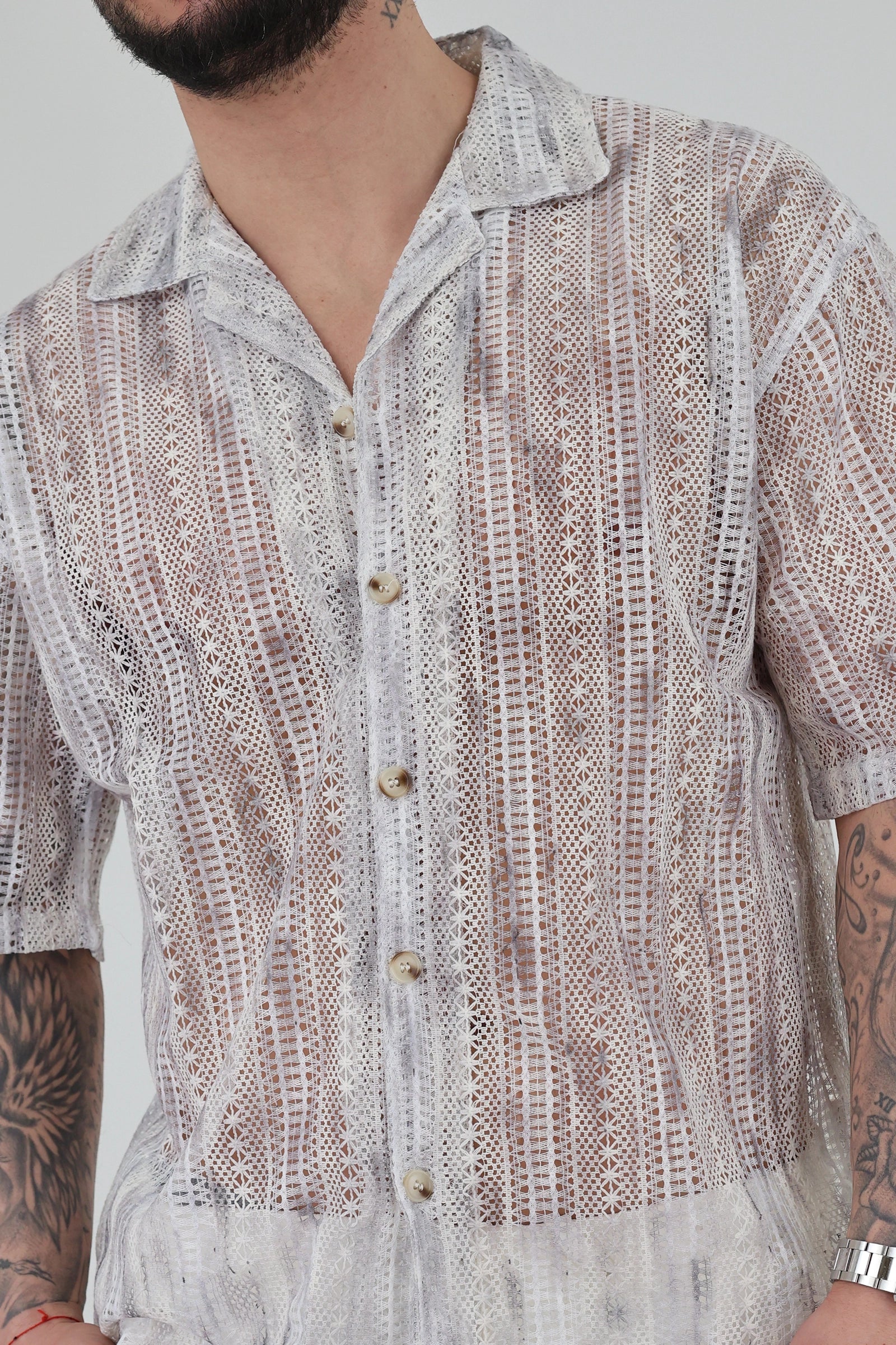 Kemishe striped crochet