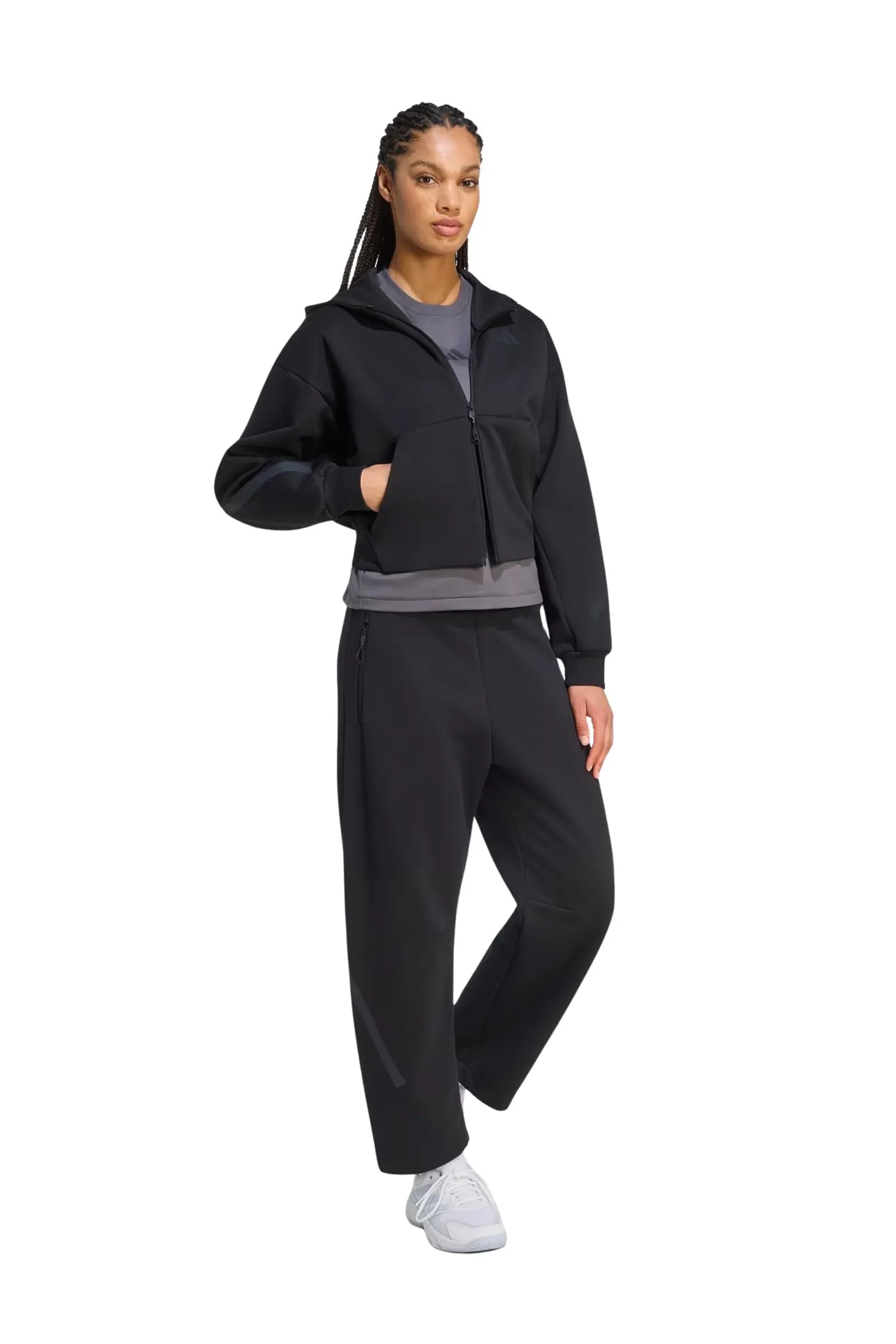 Duks adidas z.n.e. cropped full zip KF6392