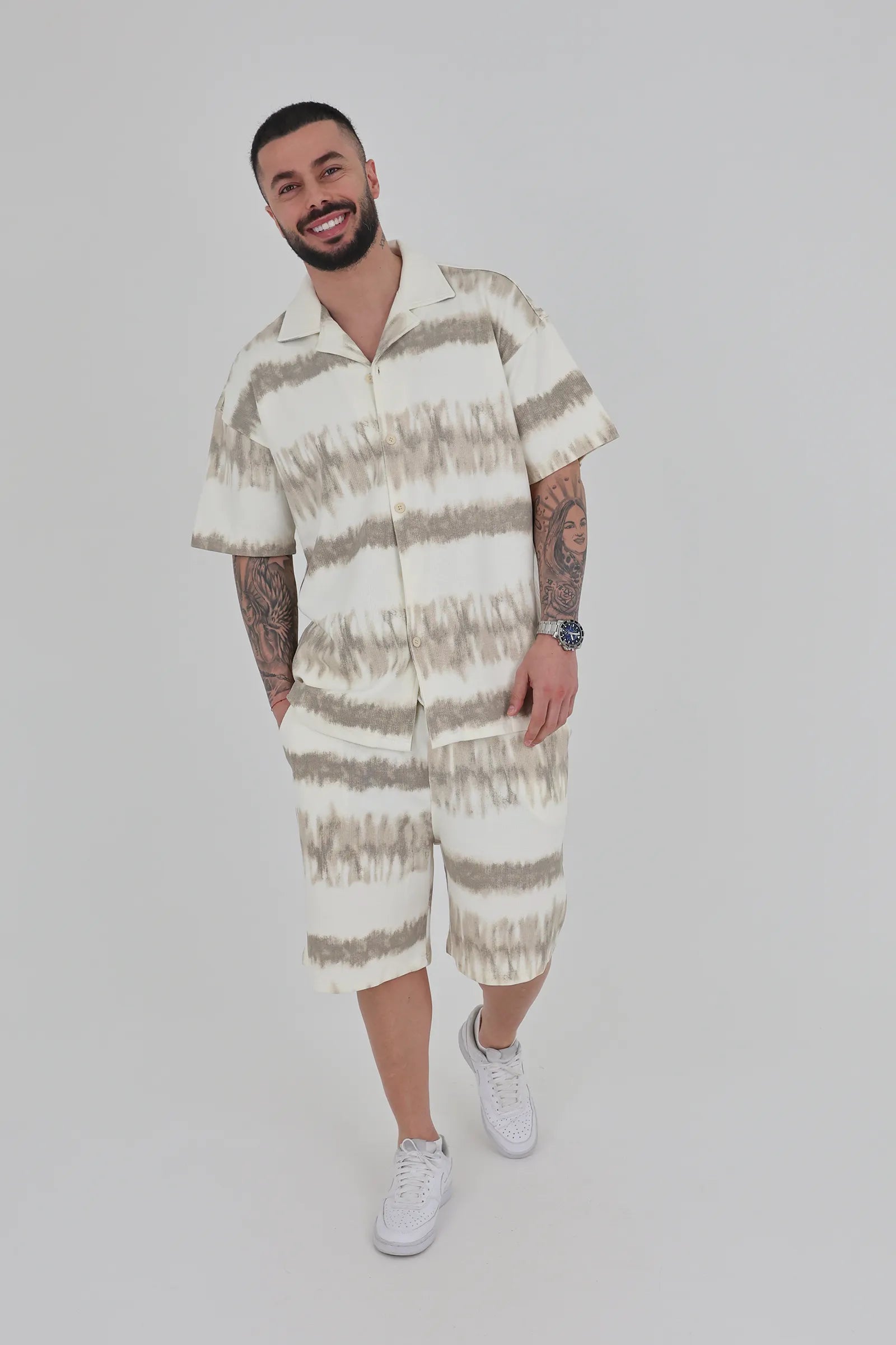 Pantallona relaxed fit printed