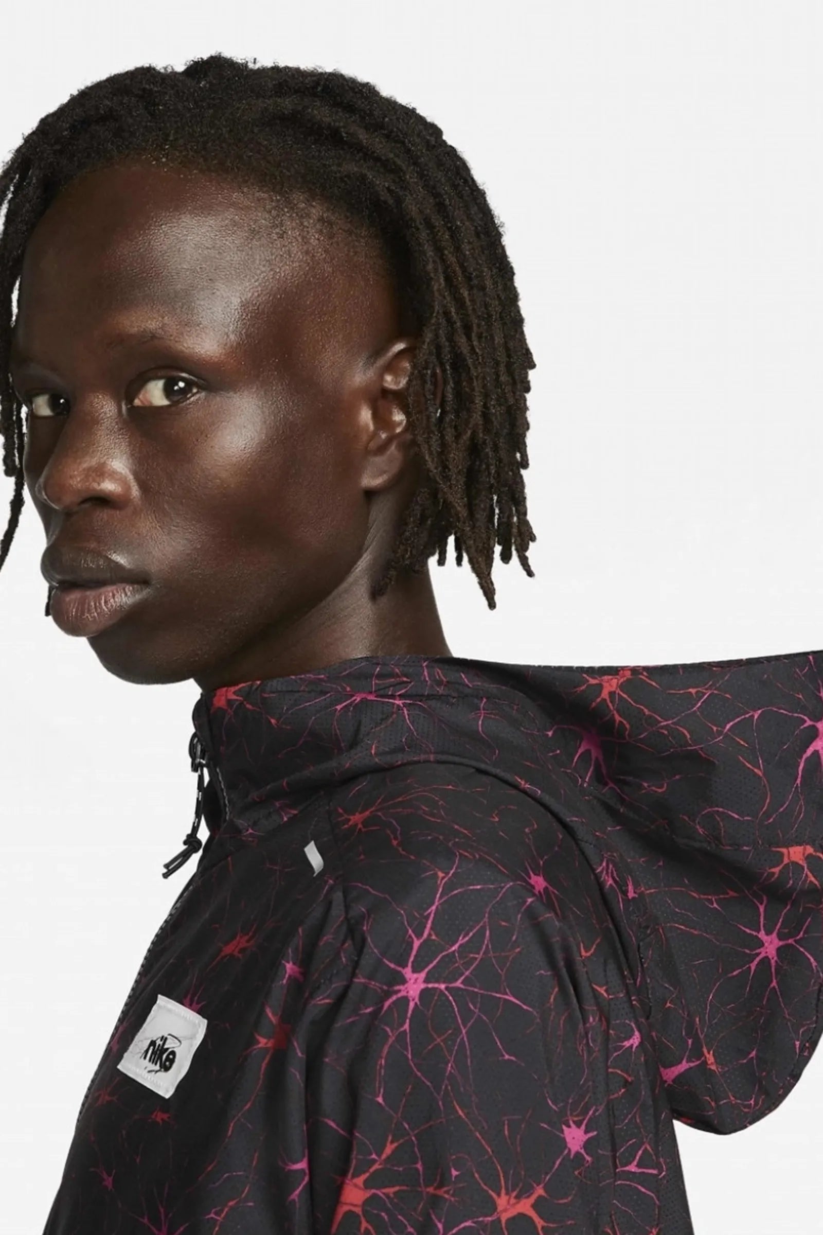 JAKNE Nike graphic-print lightweight hooded jacket
